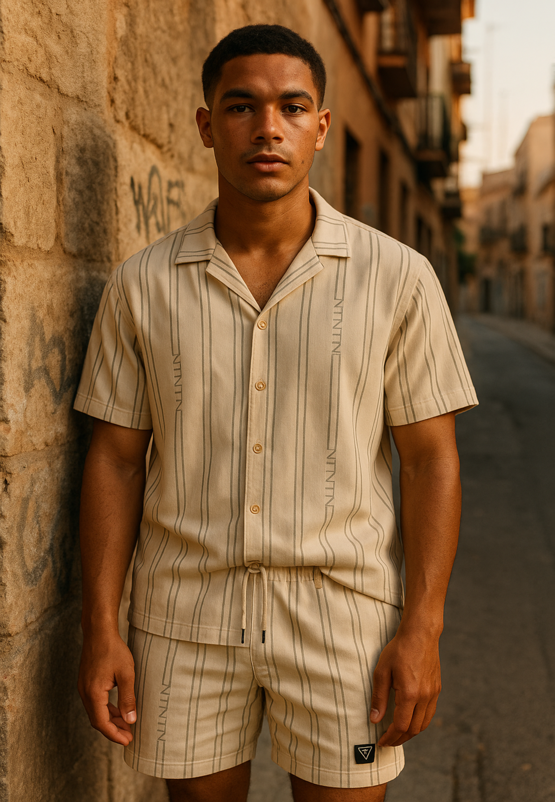 CONJUNTO BEIGE VNTNTL SUMMER SHIRT