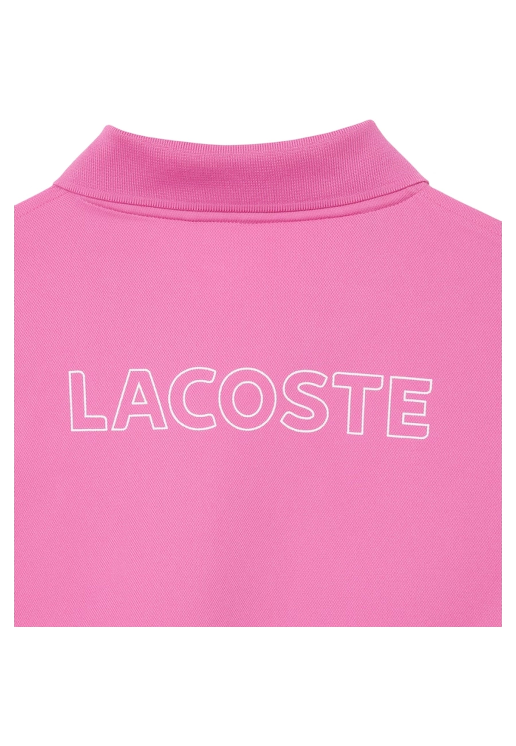POLO LACOSTE FUXIA CONTRAST RIBETER ULTRA DRY SHIRT