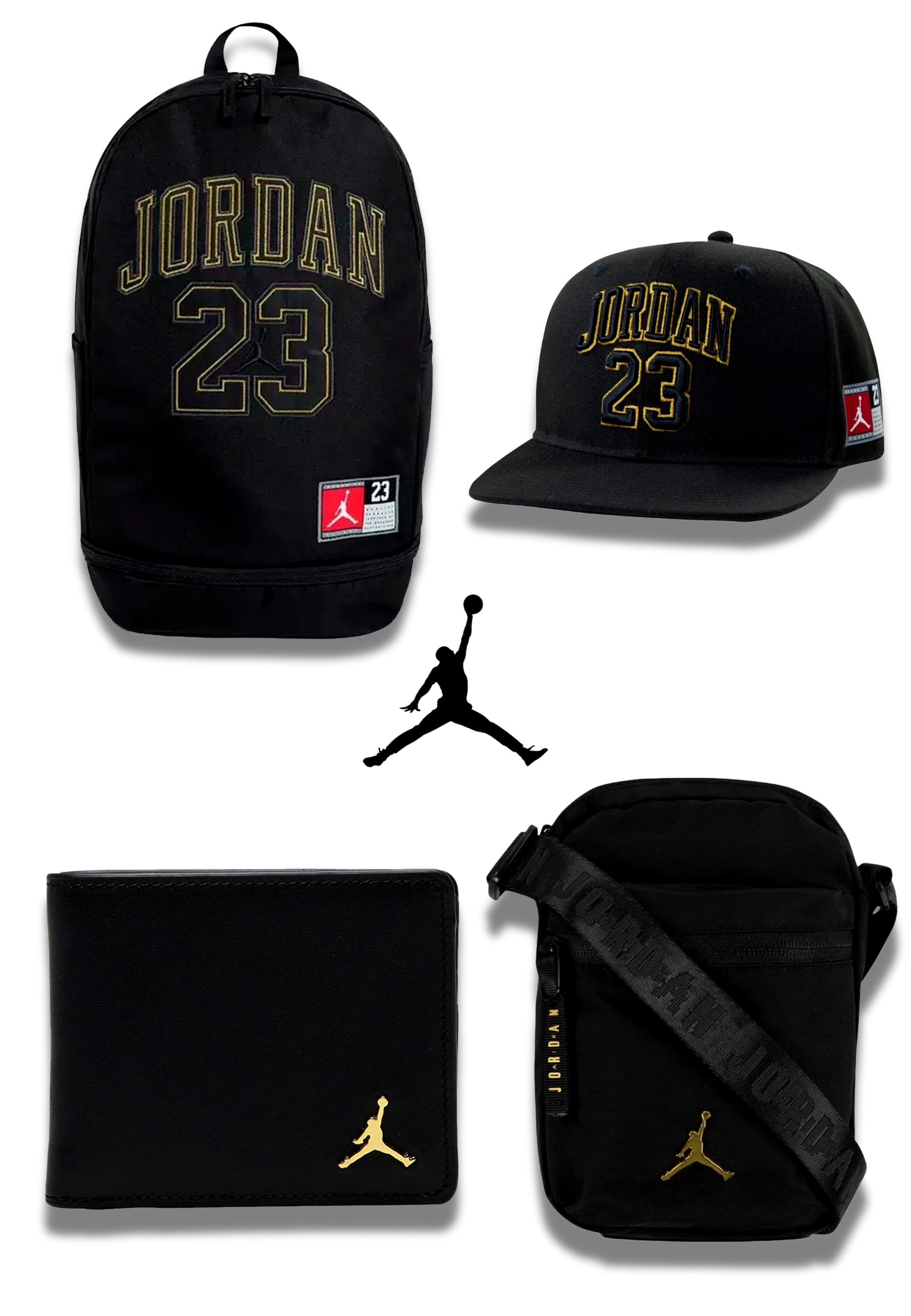 PACK JORDAN | BLACK & GOLD