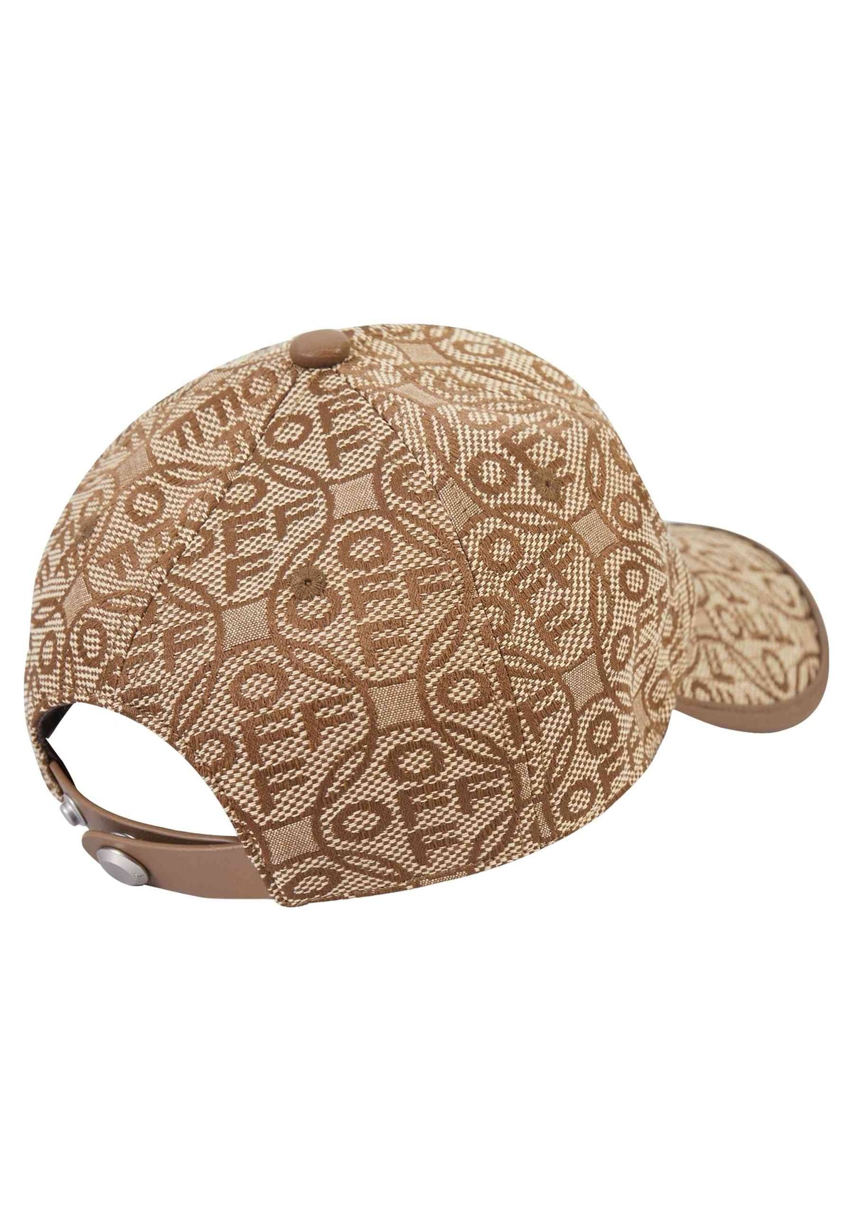 CAPPELLO L/AB c/o Off-White MARRONE JACQUARD CURVED BRIM CANVAS CAP