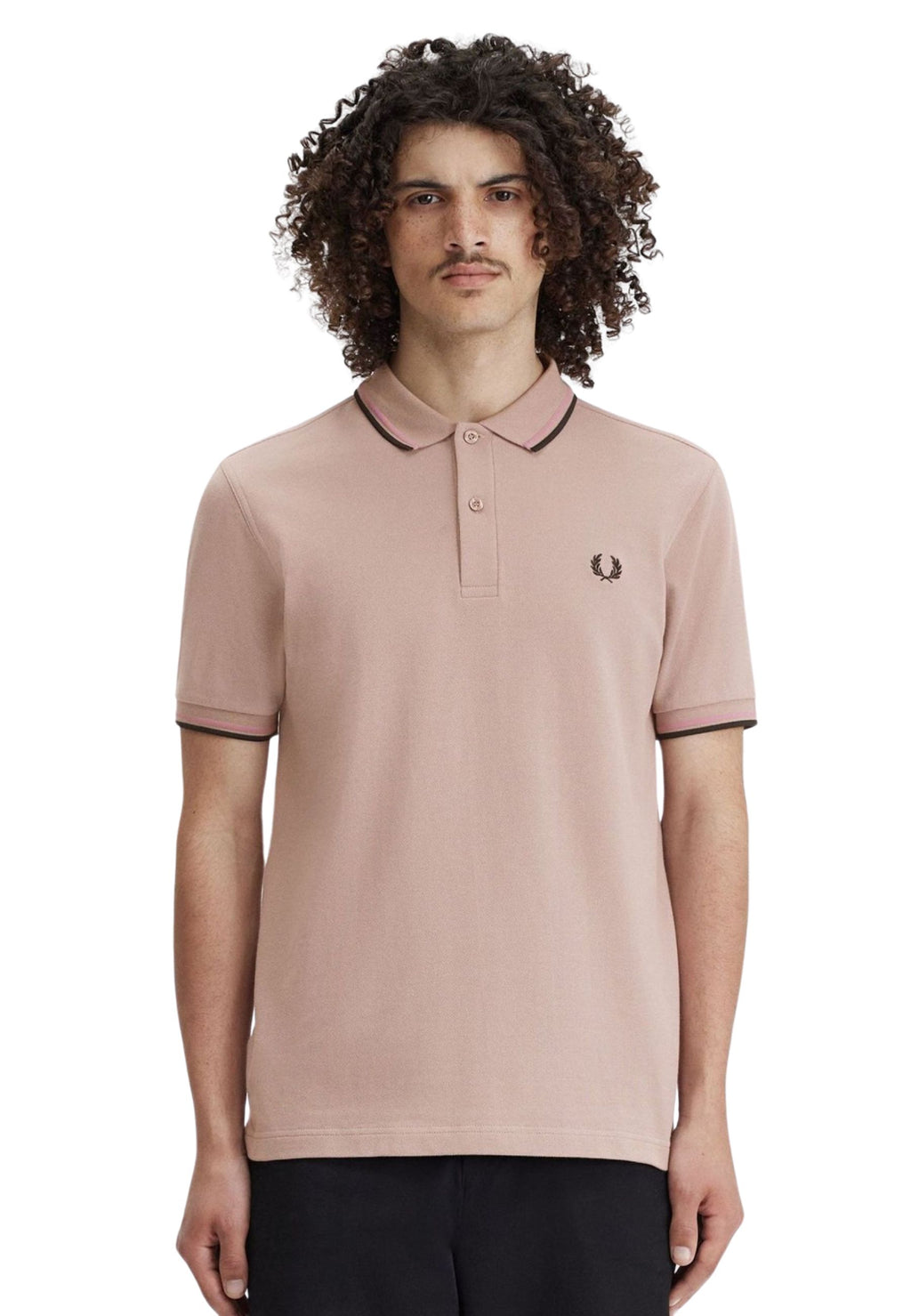 POLO FRED PERRY ROSA U89 TWIN TIPPED SHIRT