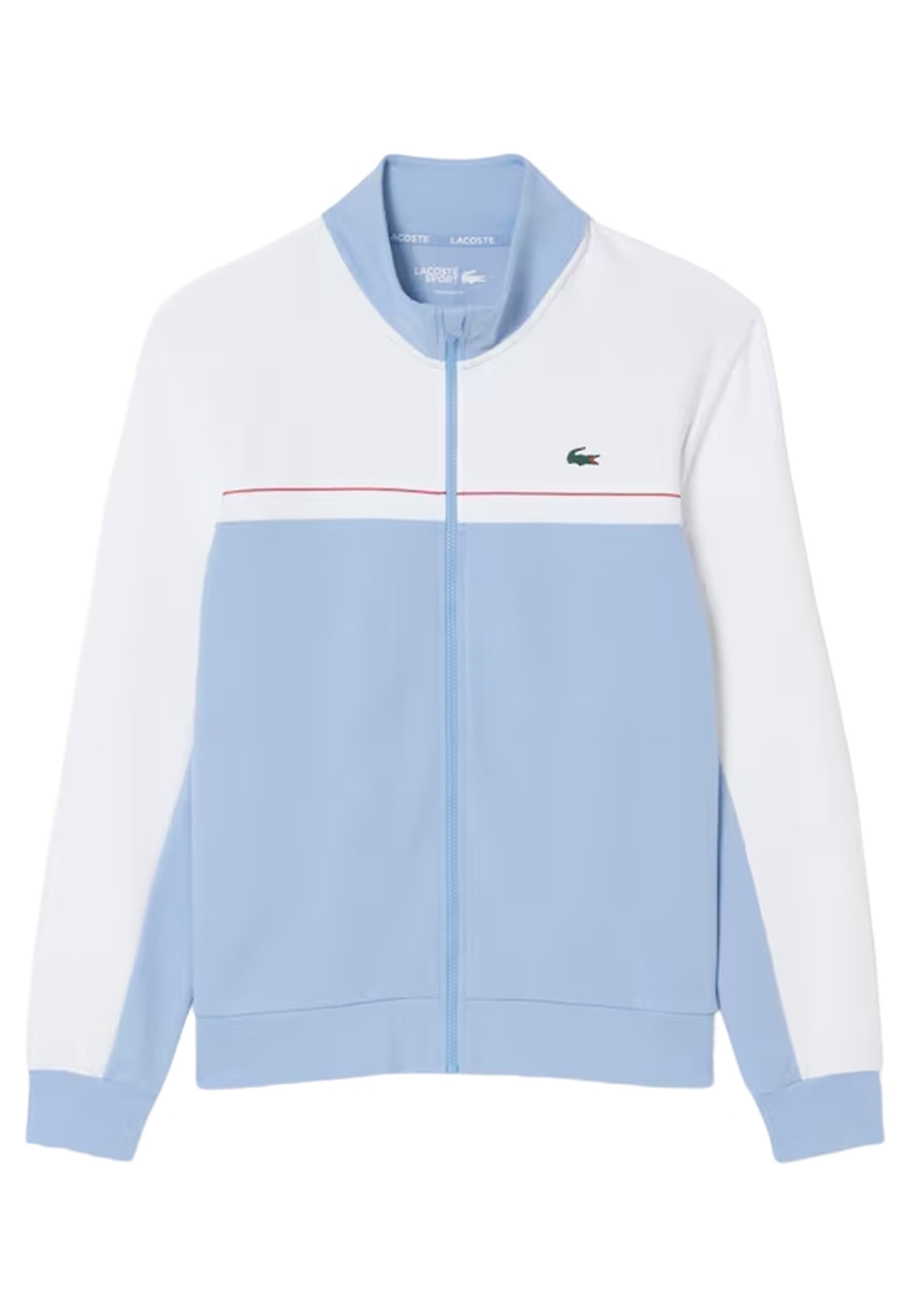 CHAQUETA LACOSTE BLANCA/CELESTE COLOURBLOCK TRACJJACKET
