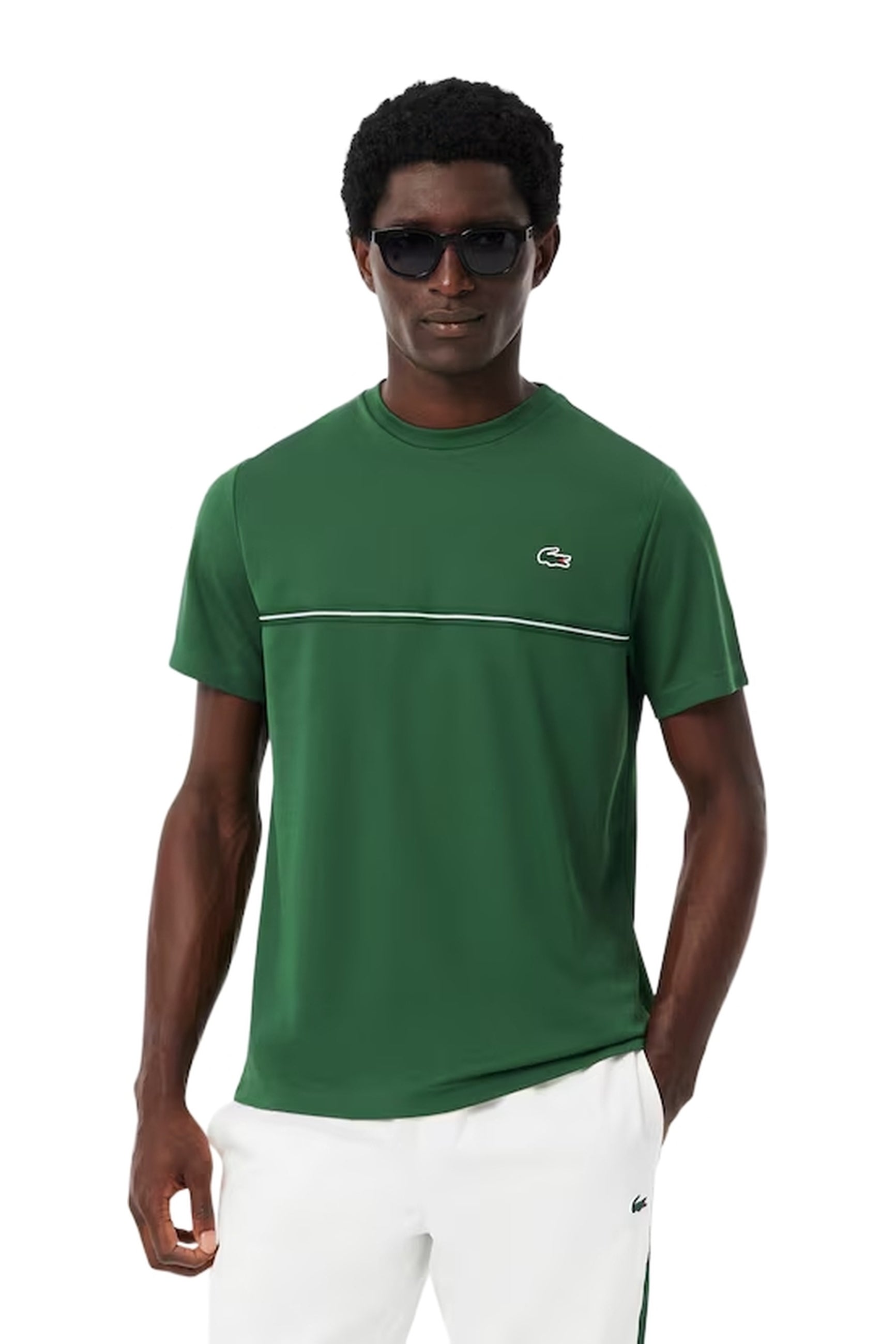 CAMISETA LACOSTE VERDE BACK CROCO ULTRA DRY TEE