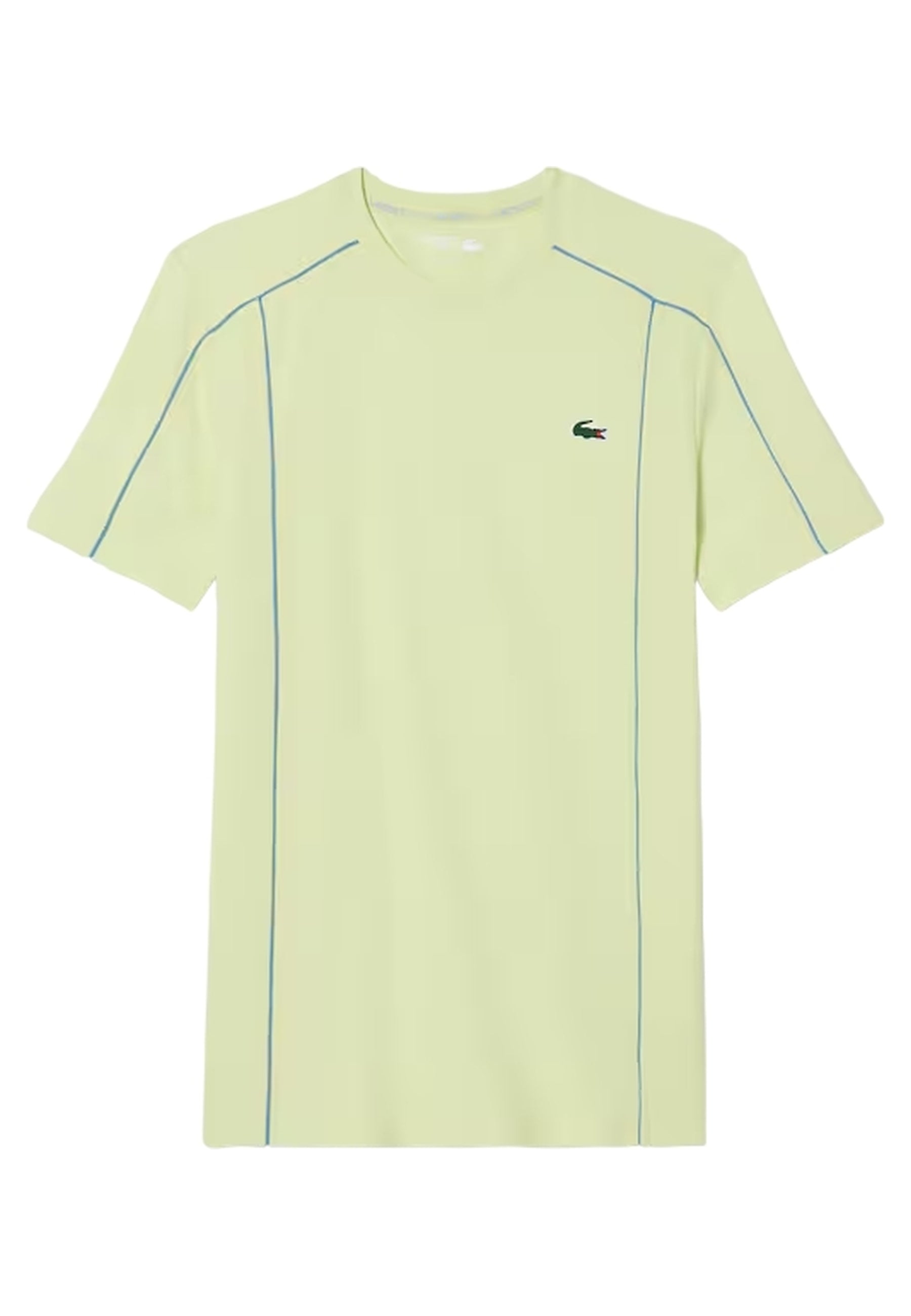 CAMISETA LACOSTE SPORT VERDE ULTRA DRY RIBETED CONTRAST TEE