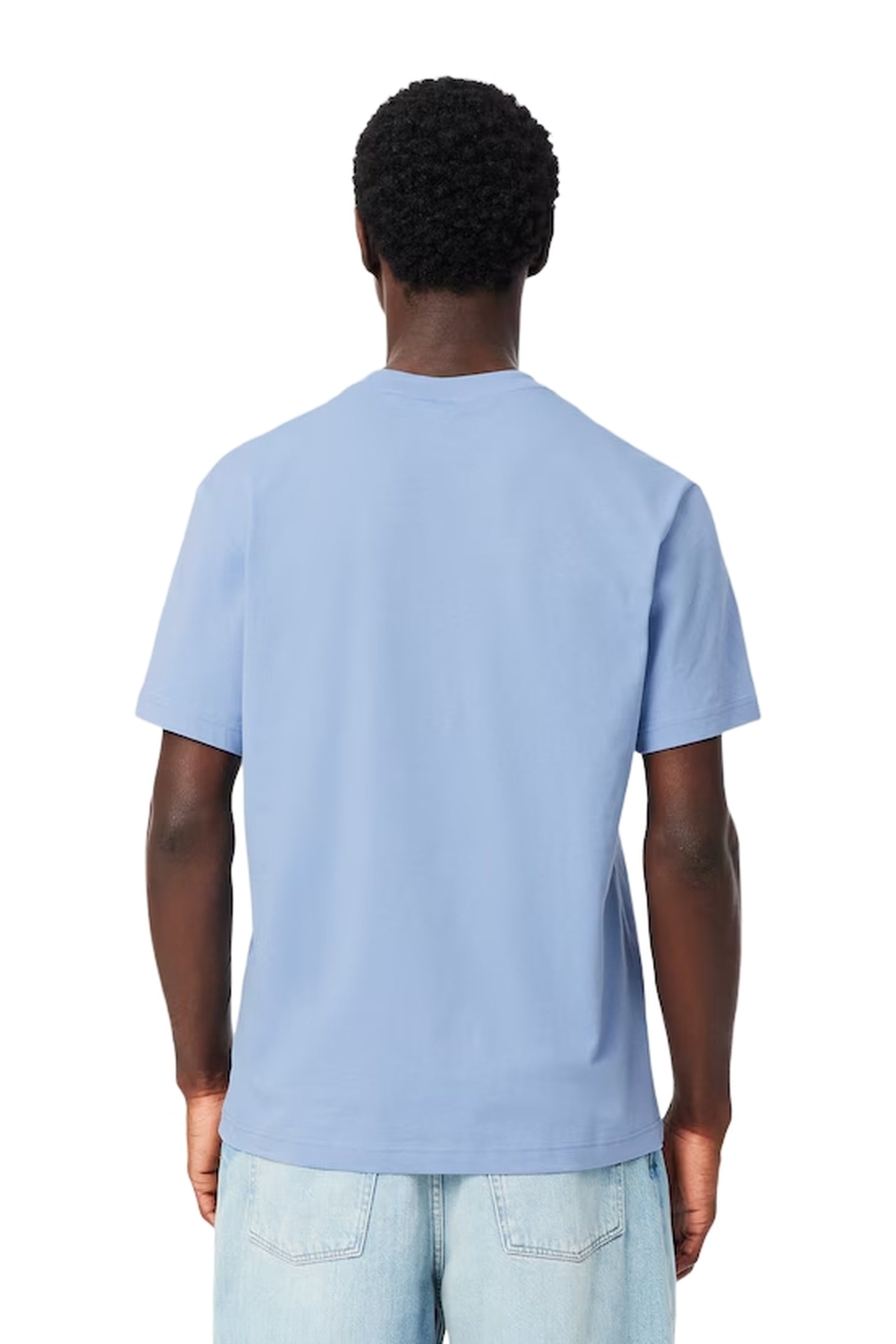 CAMISETA LACOSTE CELESTE COTTON COLOUR BLOCK TEE