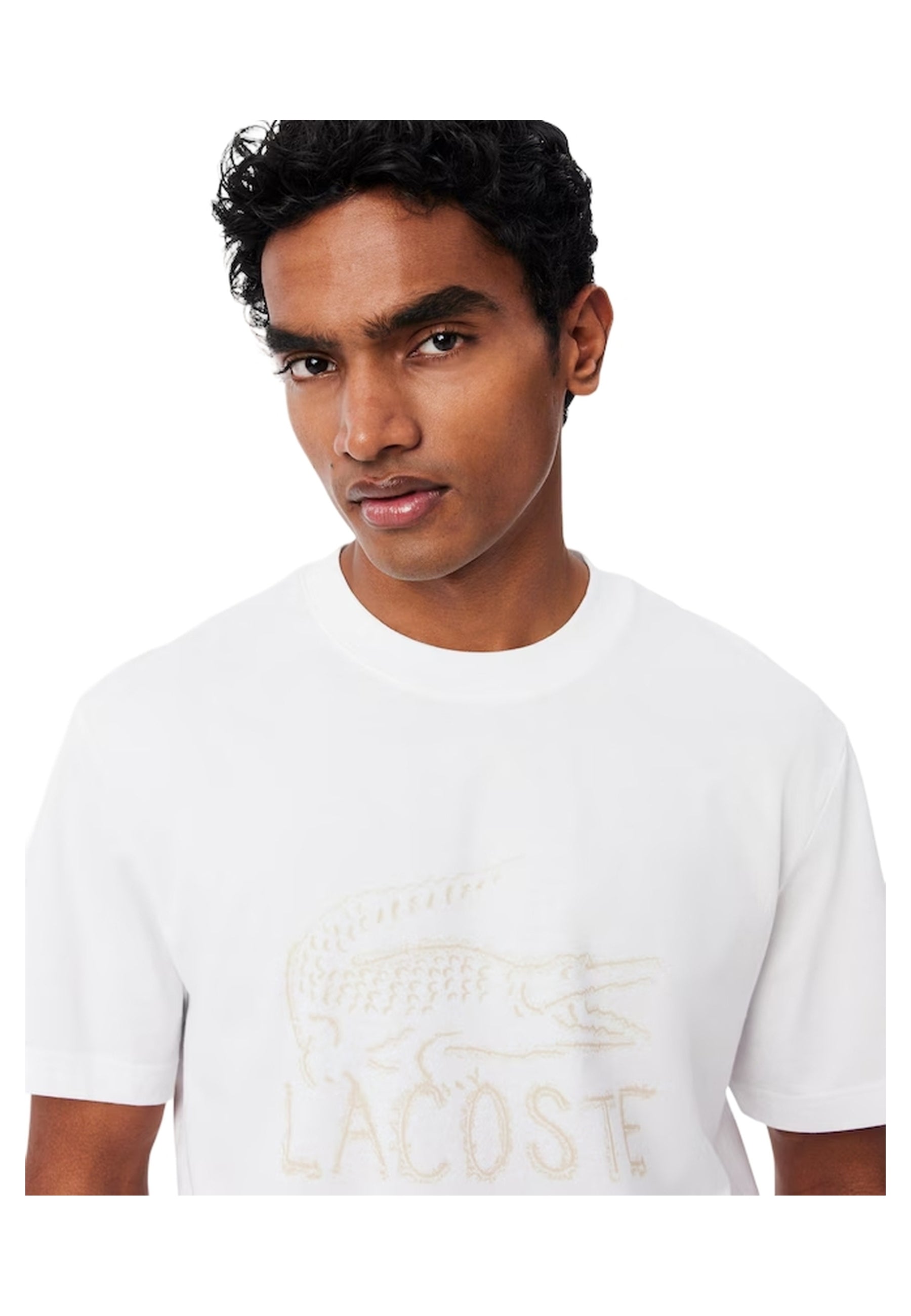 CAMISETA LACOSTE BLANCA CHEST LOGO TEE