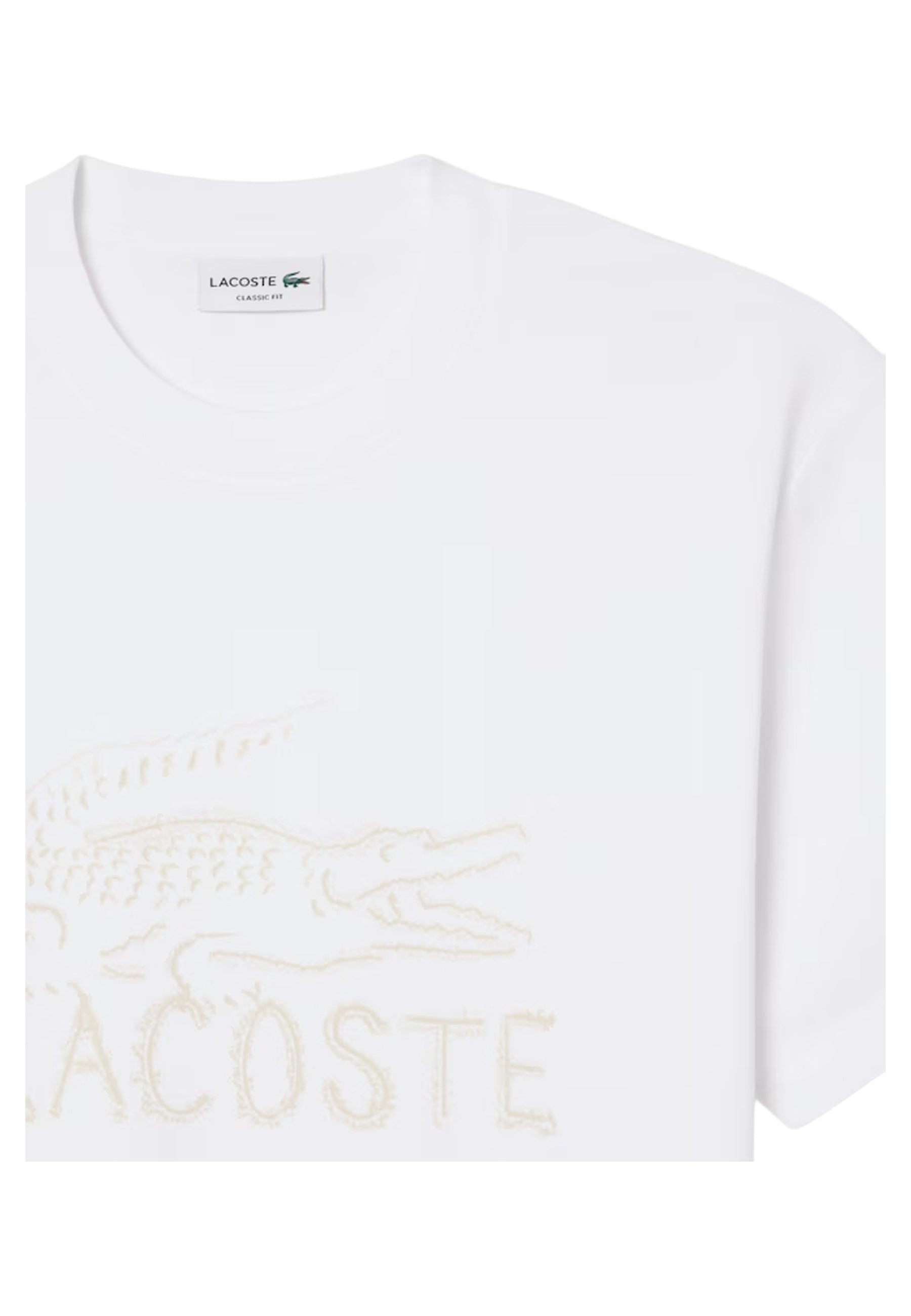 CAMISETA LACOSTE BLANCA CHEST LOGO TEE