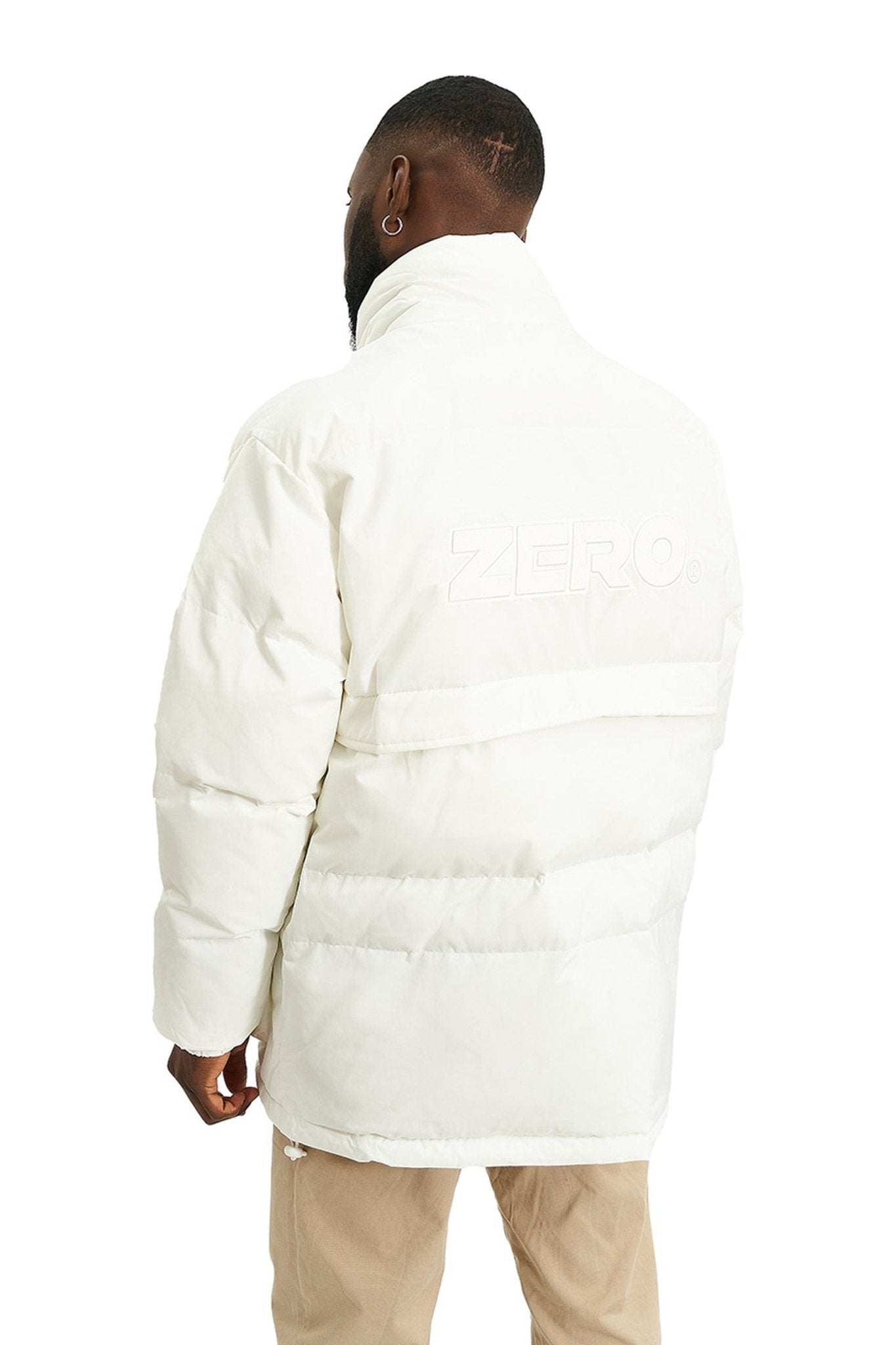 ABRIGO BLANCO 3D EMBOSSED PUFFY JACKET - AREA ZERO