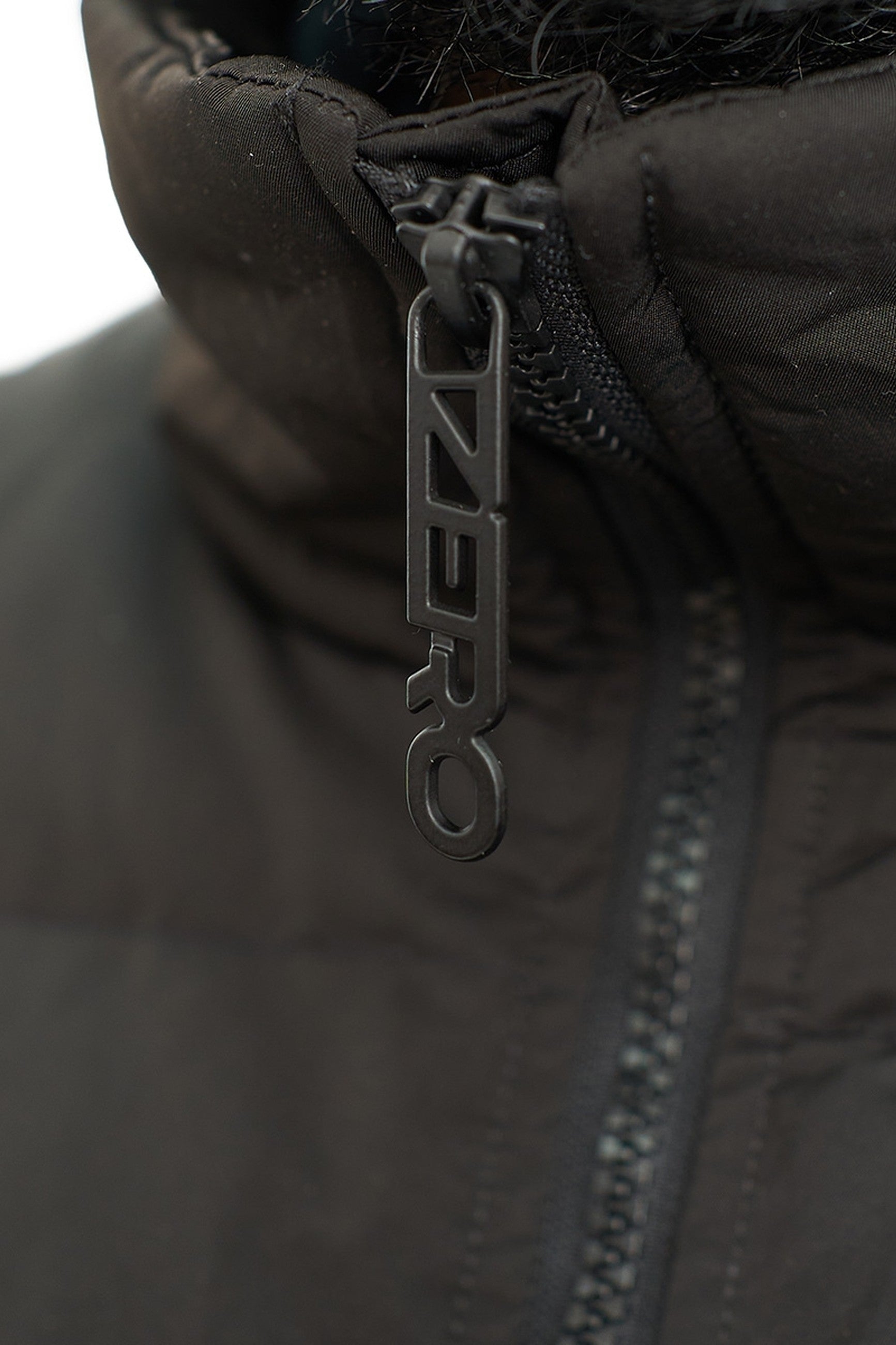 ABRIGO AREA ZERO NEGRO 3D EMBOSSED PUFFY JACKET