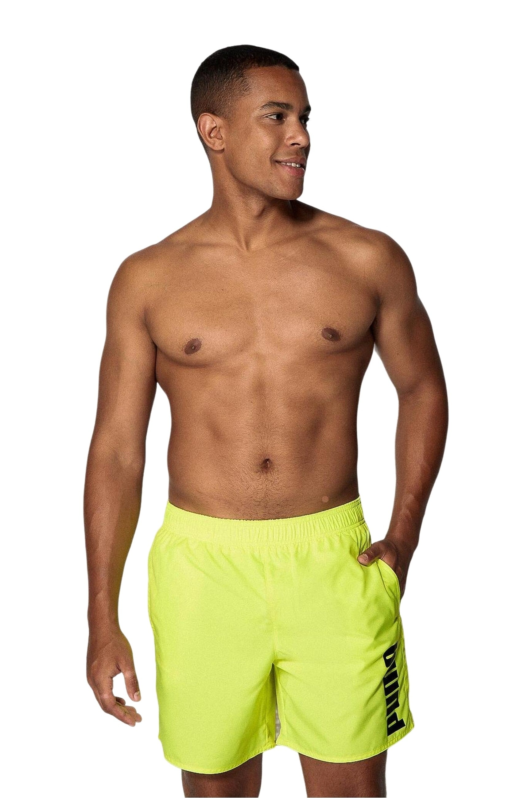 BAÑADOR PUMA AMARILLO FAST YELLOW SWIM MEN MID SHORT