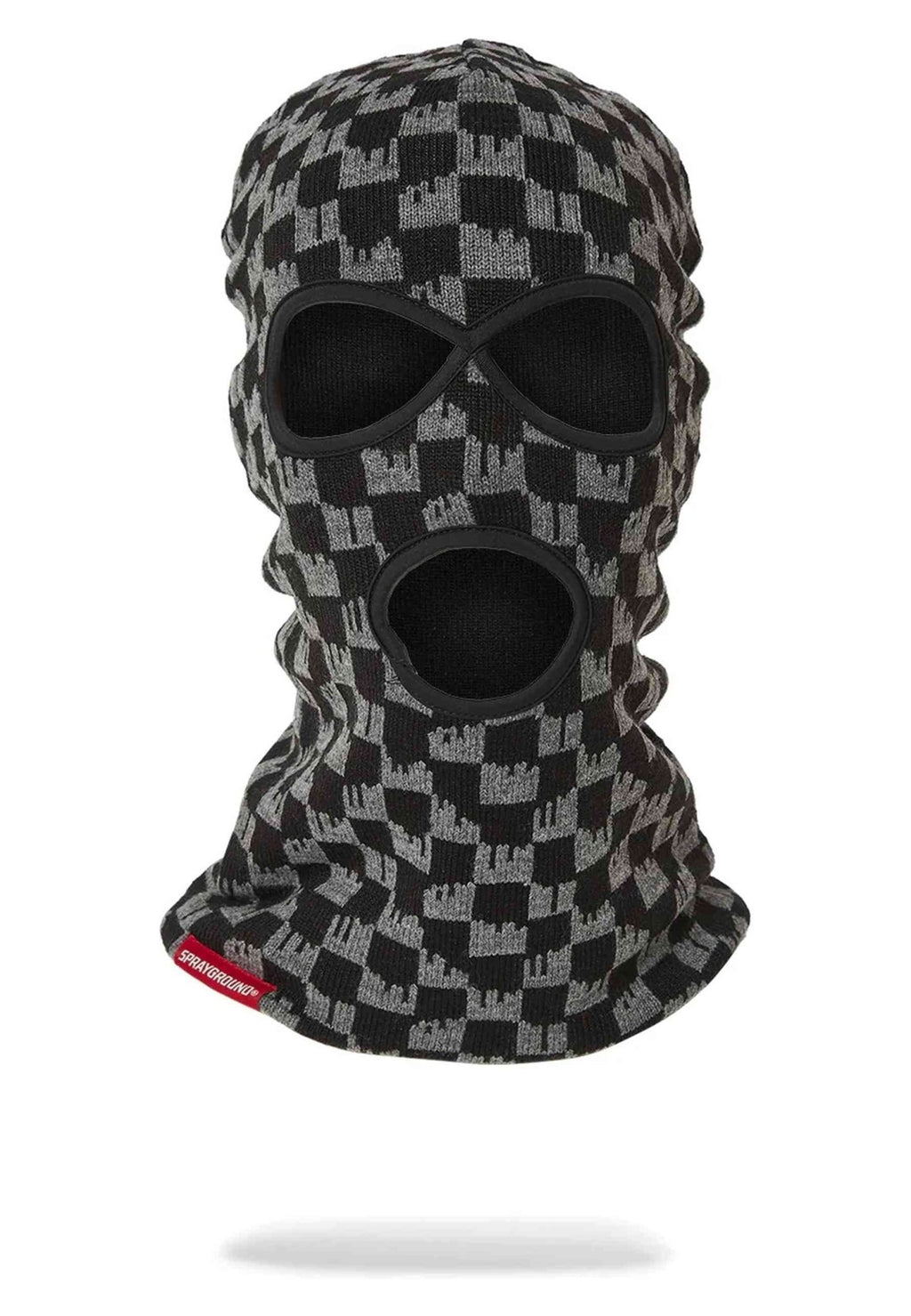 BALACLAVA SPRAYGROUND NEGRA CUADROS CHECKERED DRIP MASK - AREA ZERO