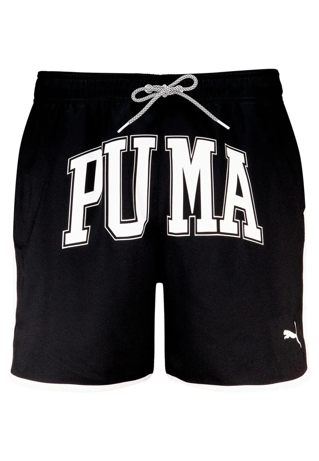 BAÑADOR PUMA NEGRO FRONT LOGO TRACK MID SHORT - AREA ZERO
