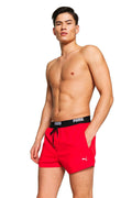 BAÑADOR PUMA ROJO LOGO SWIMSHORT