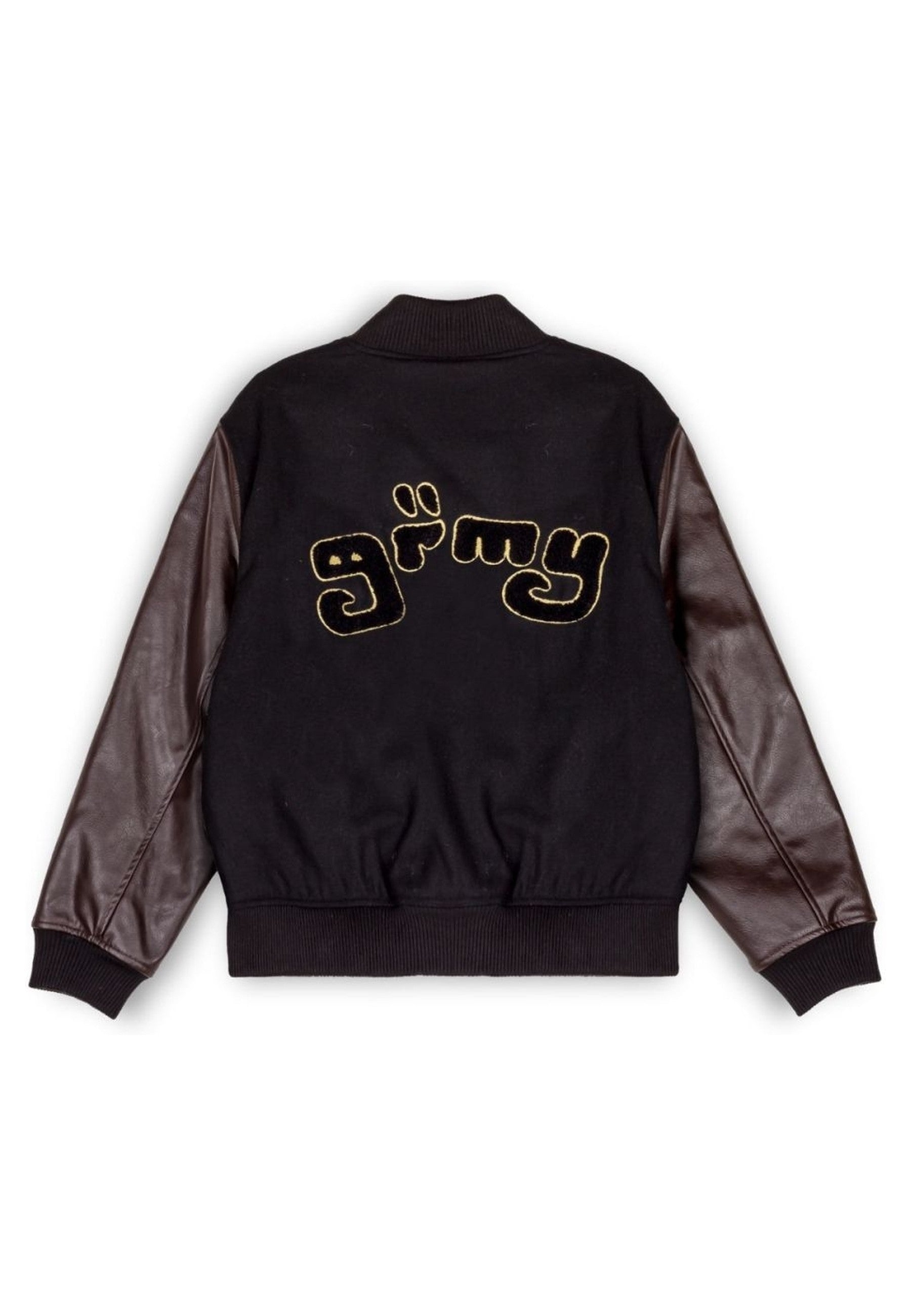 BEISBOLERA GRIMEY NEGRA LUST MANTRA WOOL BASEBALL JACKET