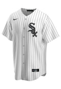 BEISBOLERA NIKE BLANCA RAYAS WHITE SOX MLB JERSEY