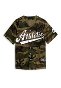 BEISBOLERA VERDE CAMUFLAJE ATHLETIC BASEBALL JERSEY