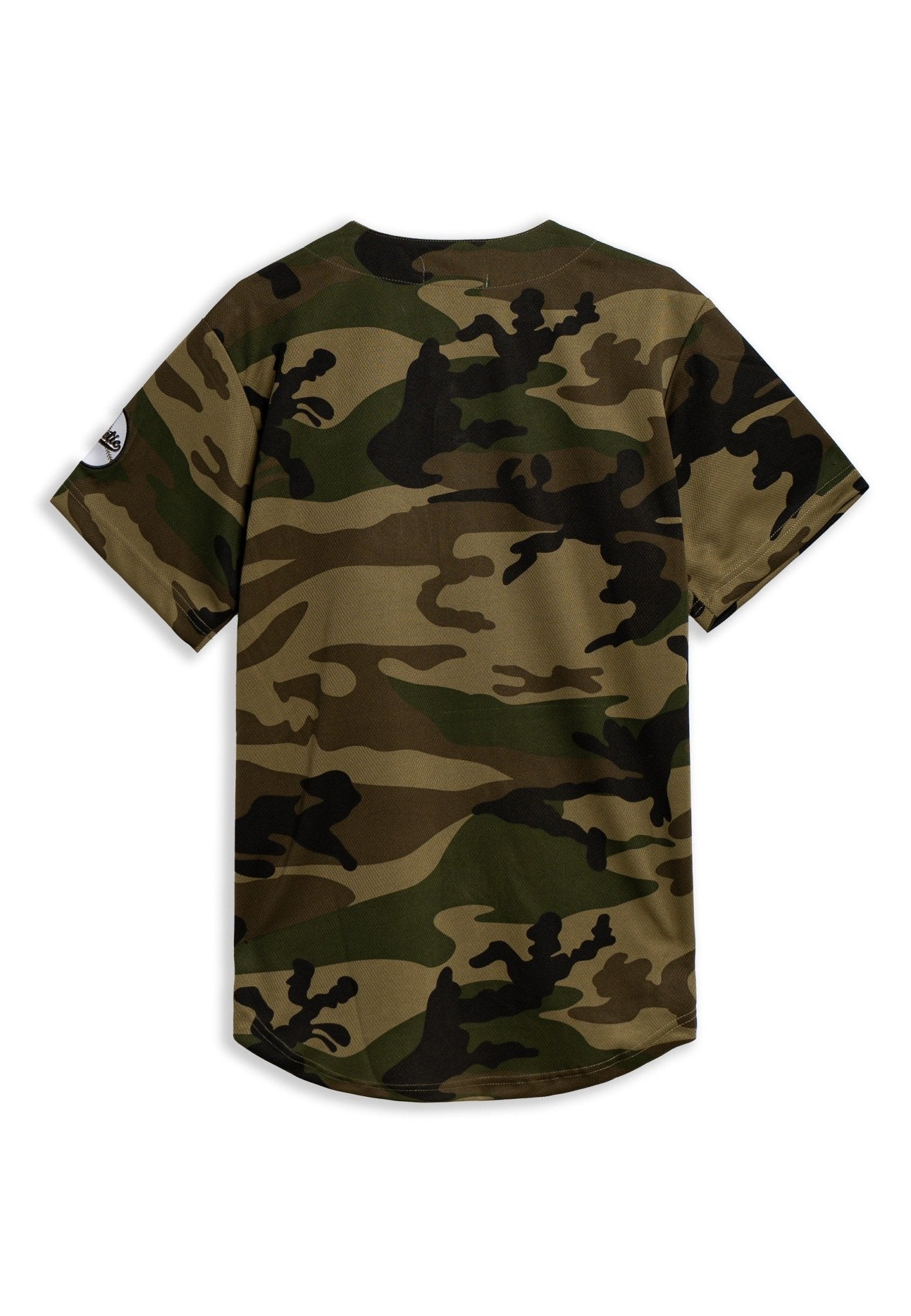 BEISBOLERA VERDE CAMUFLAJE ATHLETIC BASEBALL JERSEY - AREA ZERO