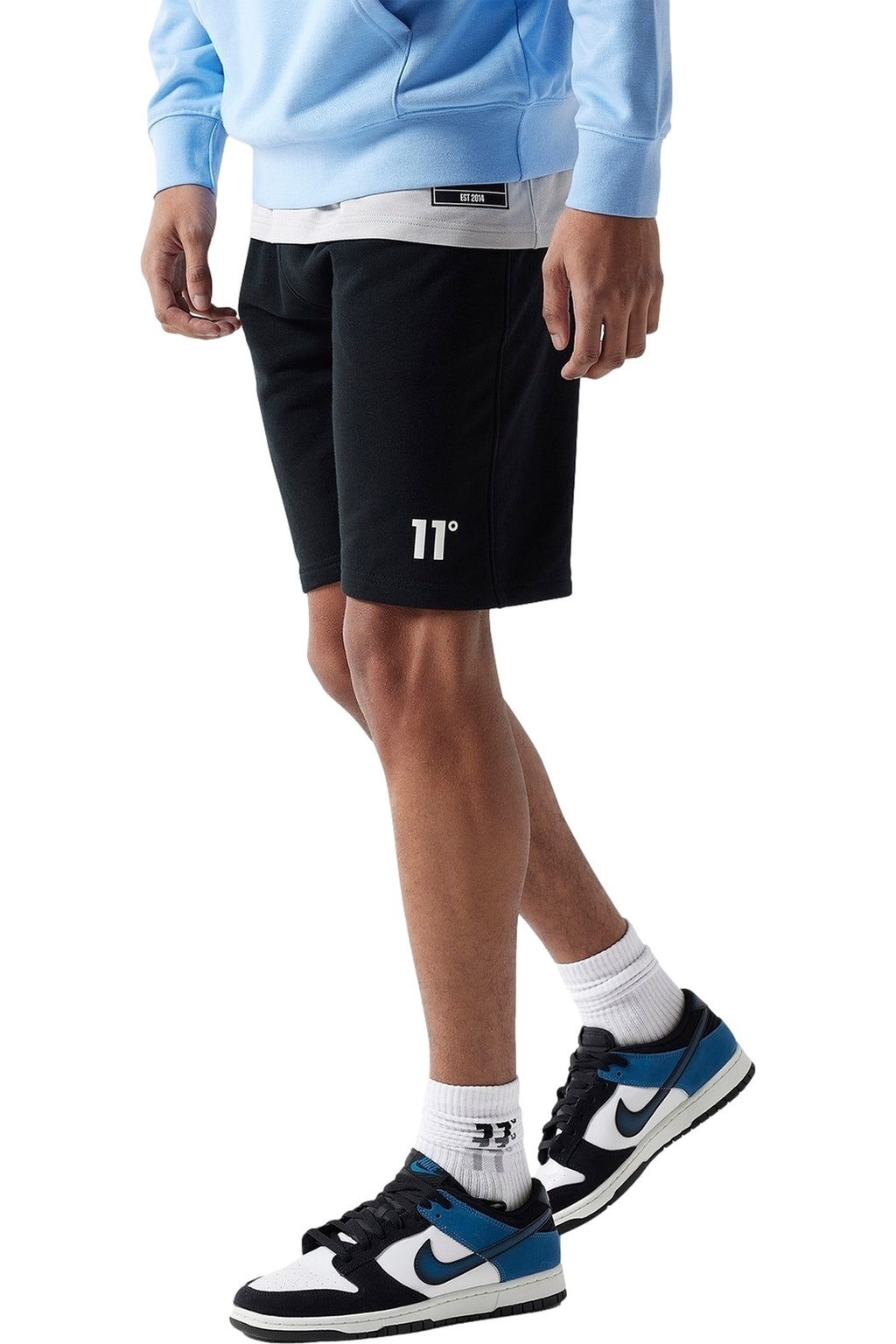 BERMUDA 11 DEGREES NEGRA CORE SWEAT SHORT SKINNY FIT