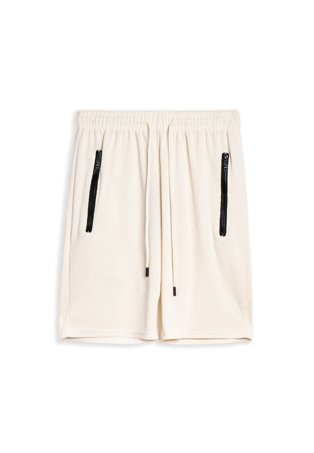 BERMUDA AREA ZERO BEIGE STRIPPED SHORT