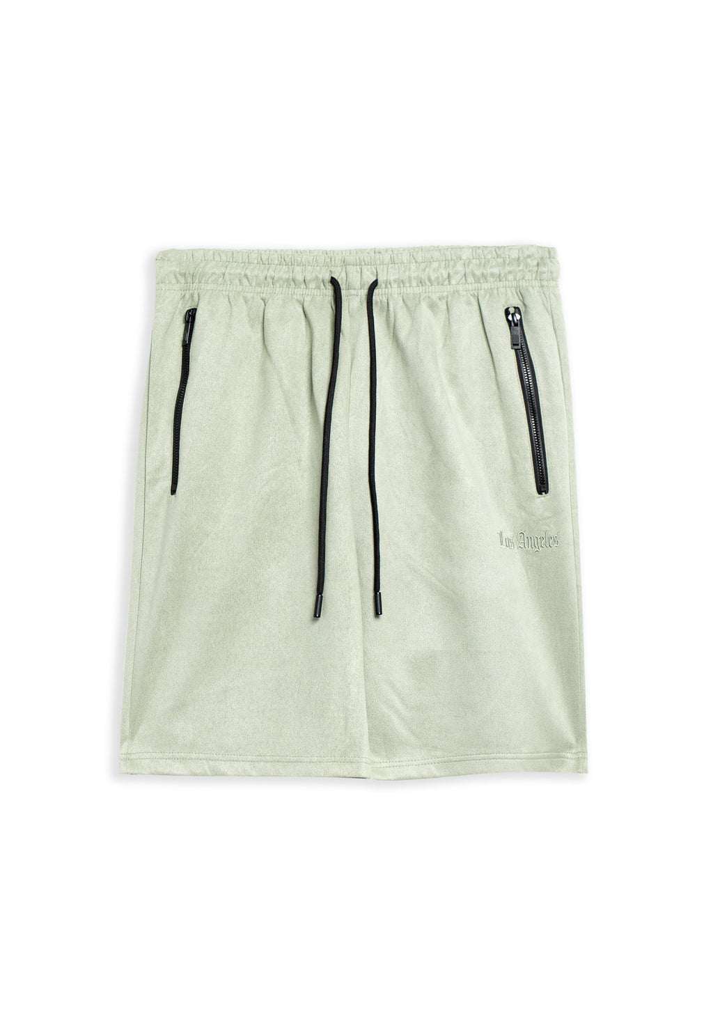 BERMUDA AREA ZERO VERDE LOS ANGELES SUEDE SHORT