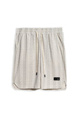 BERMUDA  BEIGE RAYAS SPIKED SHORT