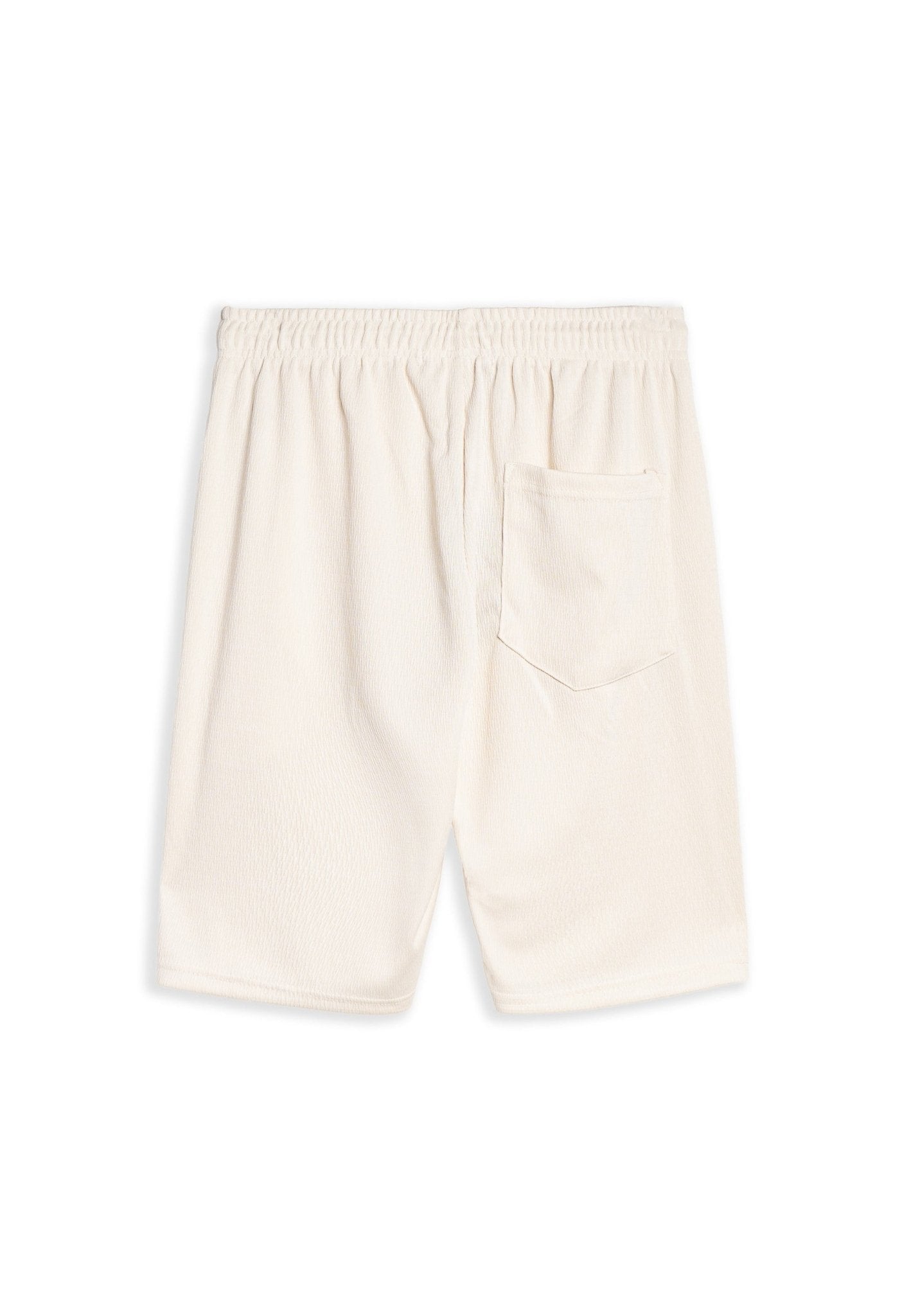 BERMUDA BEIGE STRIPPED SHORT - AREA ZERO