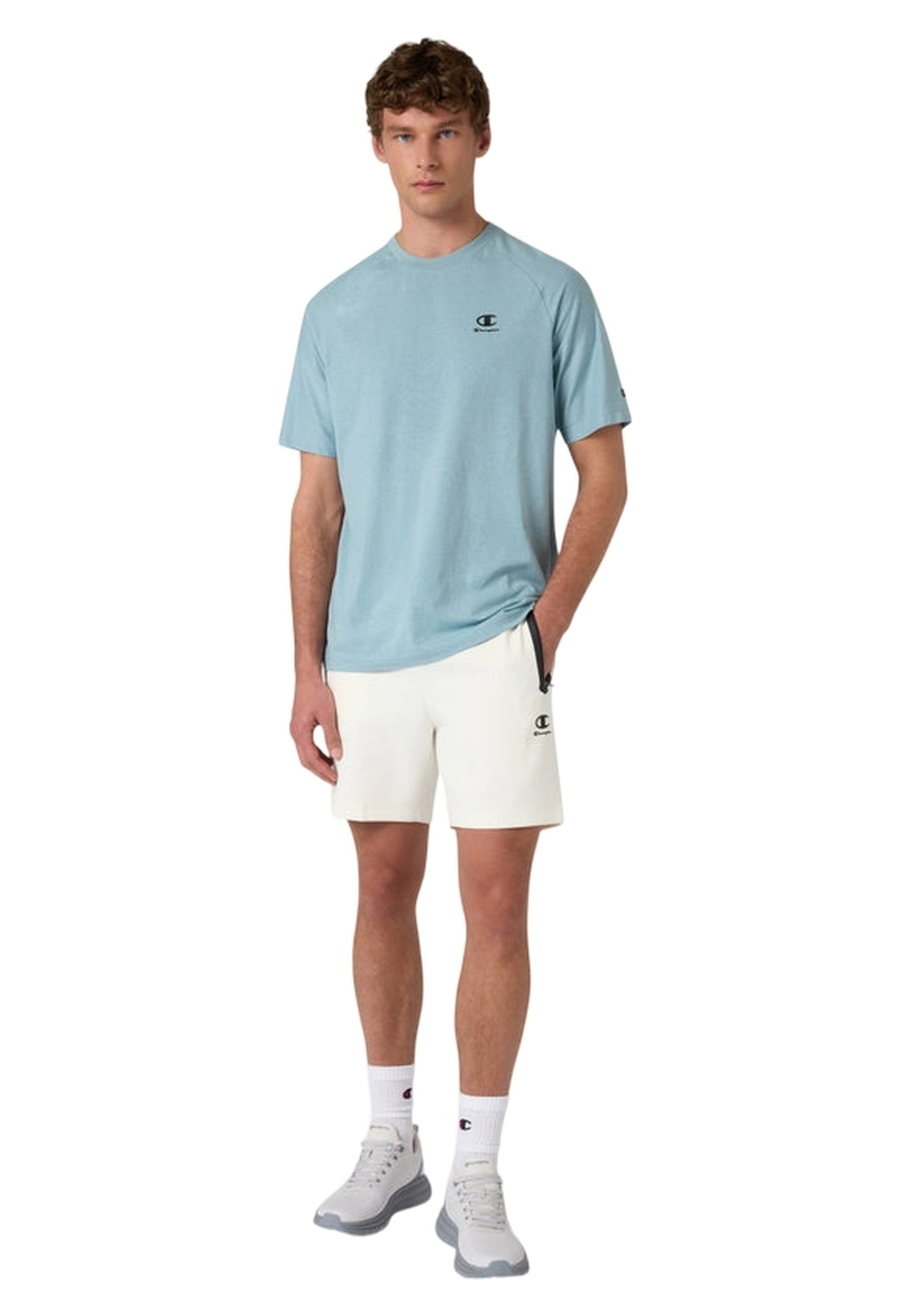 BERMUDA CHAMPION BEIGE STRETCH COTTON C-TECH SHORTS