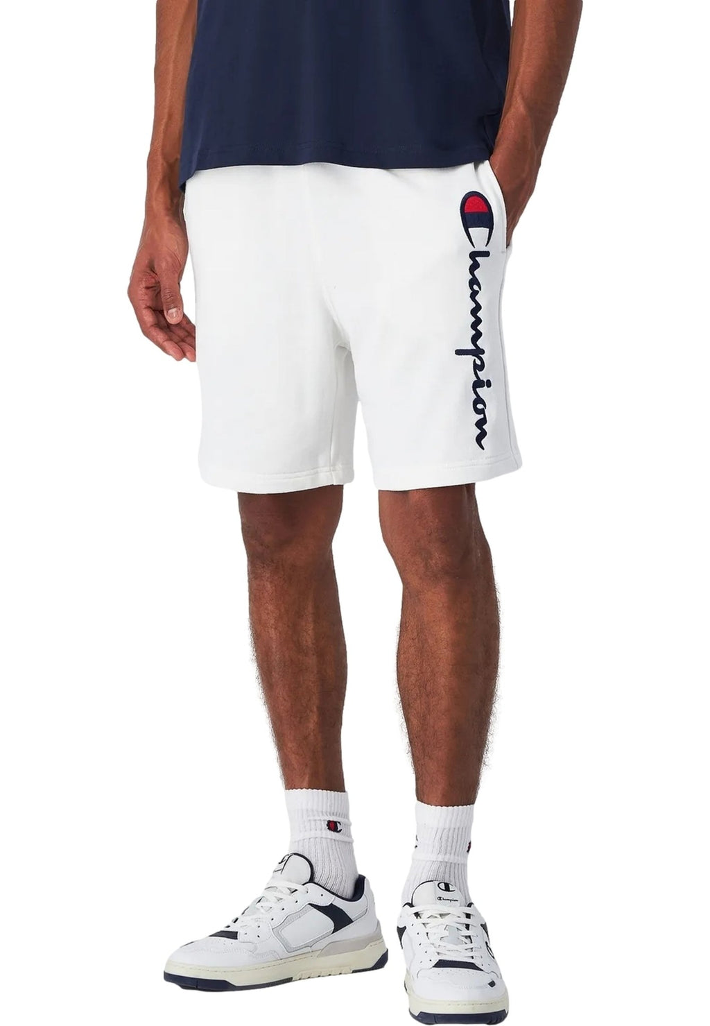 BERMUDA CHAMPION BLANCA FRENCH TERRY LEGACY LOGO SHORT - AREA ZERO