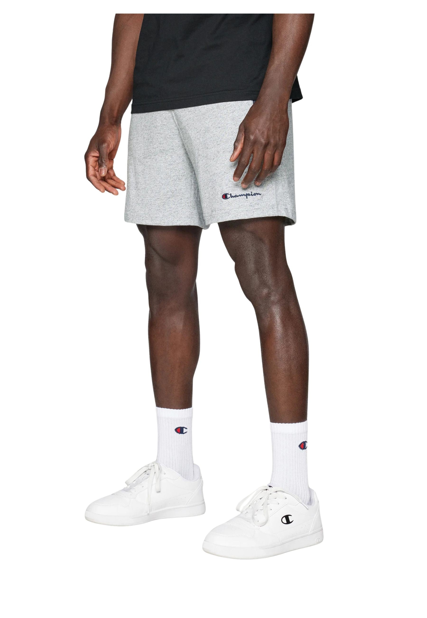 BERMUDA CHAMPION GRIS ICONS LOGO JERSEY SHORT