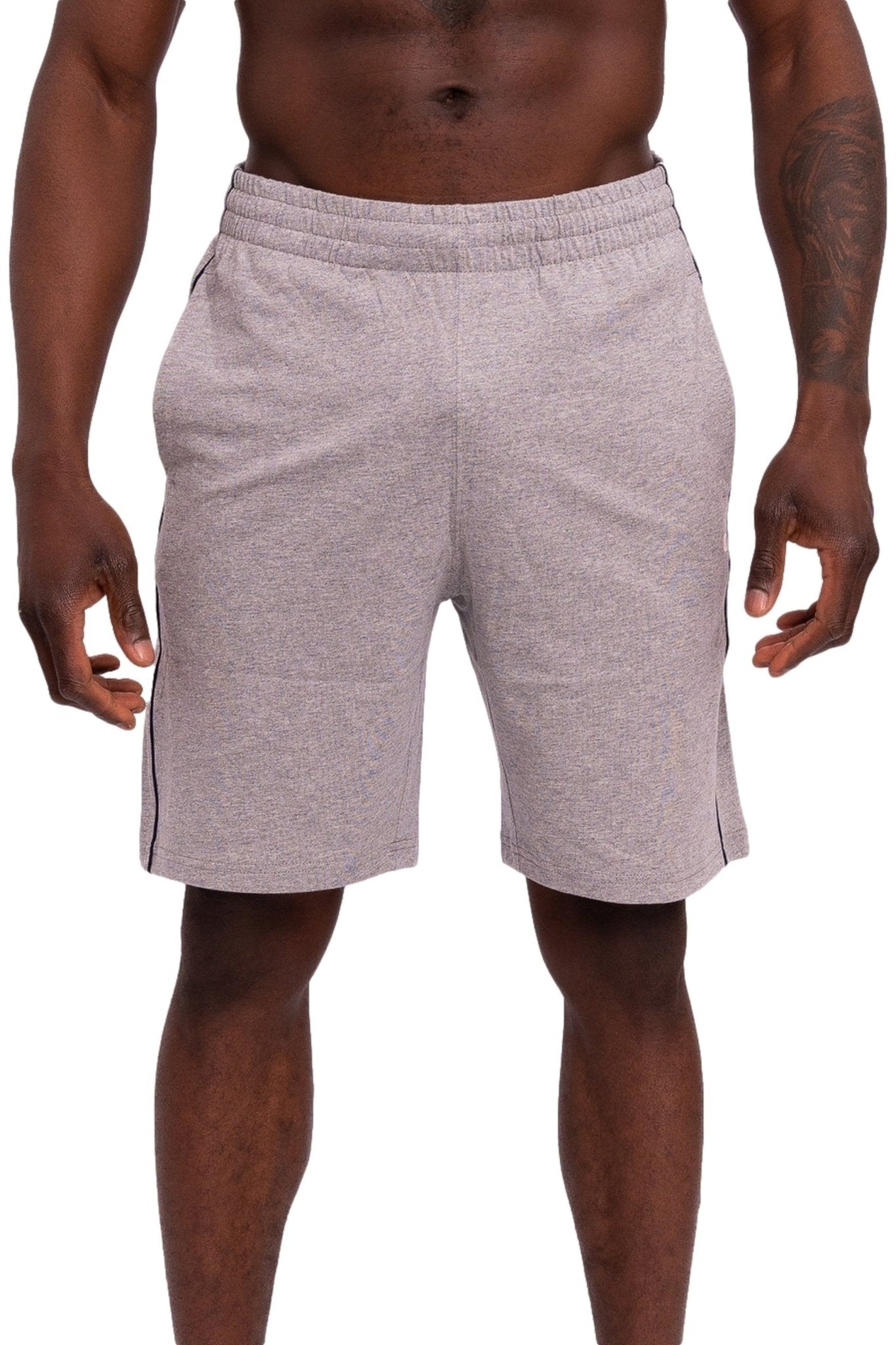 BERMUDA CHAMPION GRIS SCRIPT LOGO SHORT - AREA ZERO