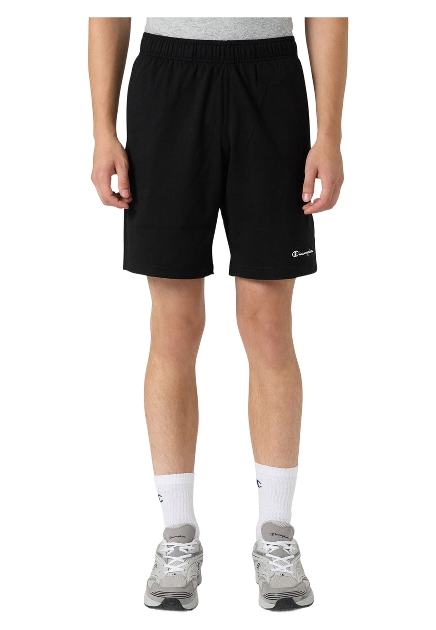 BERMUDA CHAMPION NEGRA SIMPLE LOGO JERSEY SHORT