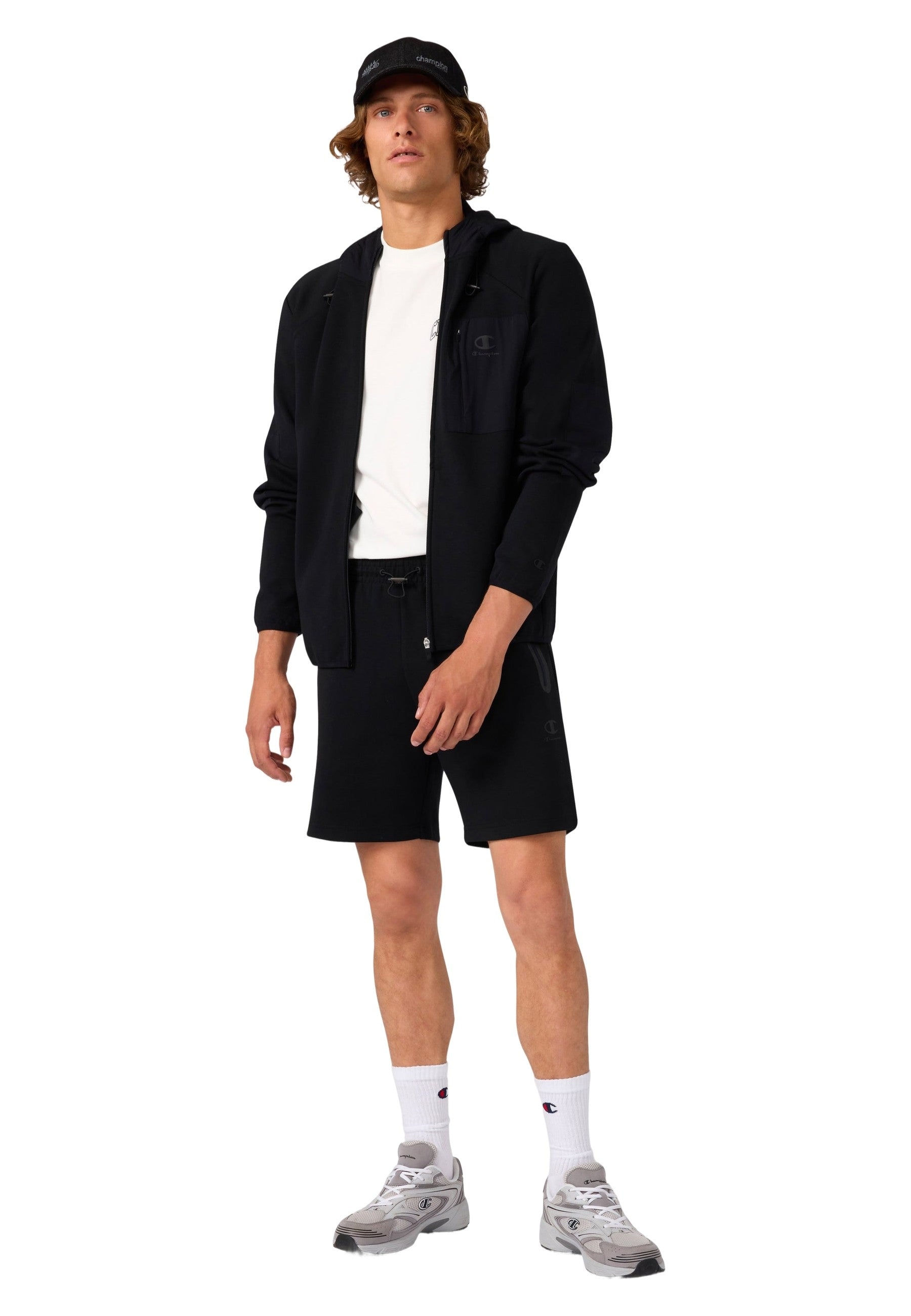 BERMUDA CHAMPION NEGRA STRETCH COTTON C-TECH SHORTS