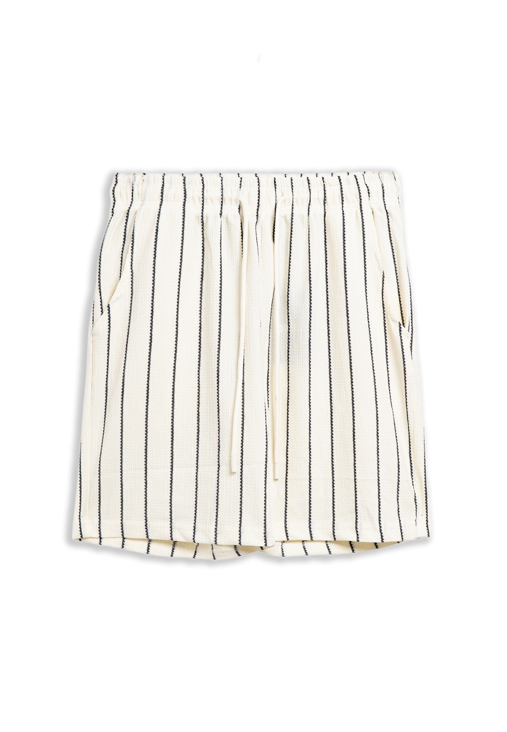 BERMUDA CRUDA RAYAS BRAIDED STRIPPED SHORT