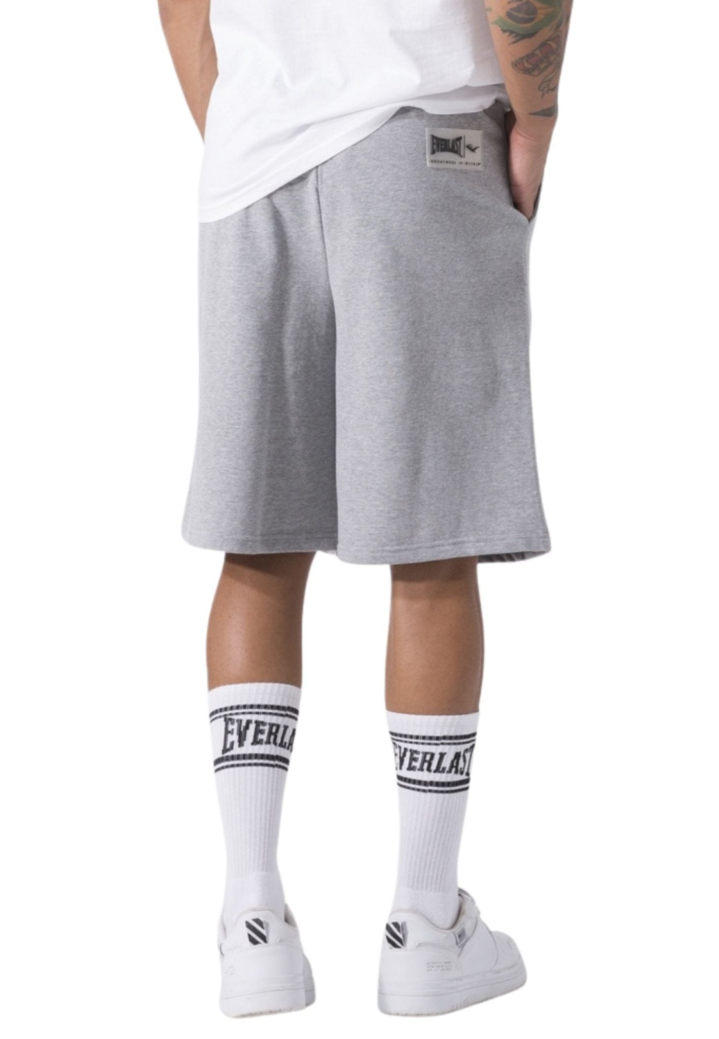 BERMUDA EVERLAST GRIS LFS MAN ICONIC LOGO SHORT - AREA ZERO