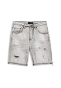 BERMUDA  GRIS GASTADA FRONT BROKES SHORT