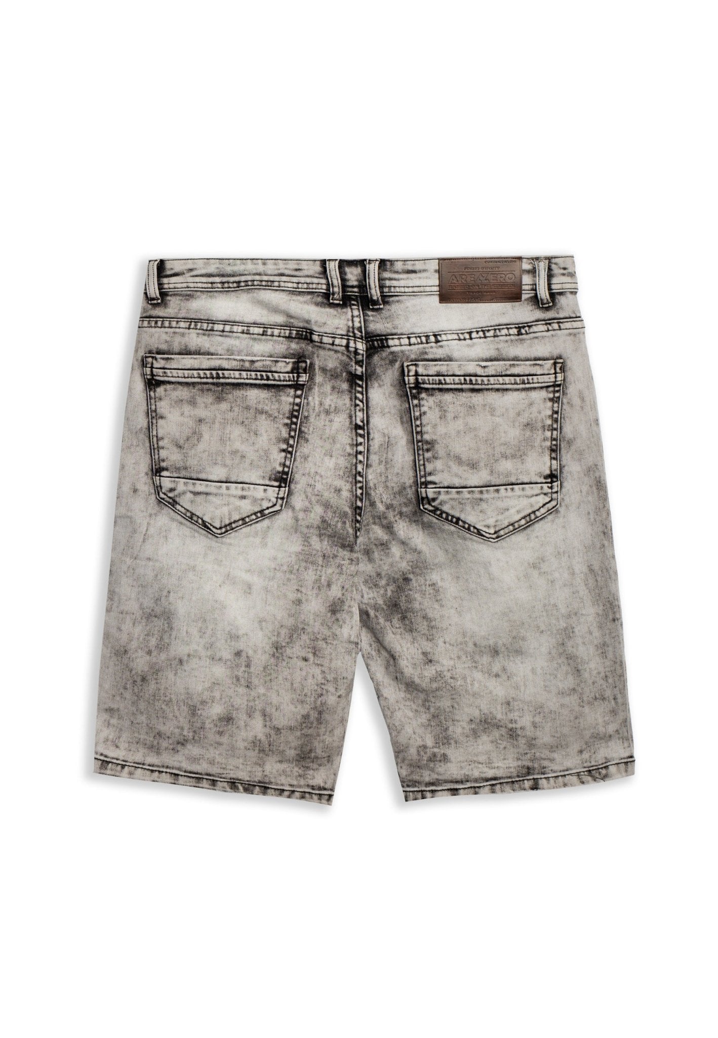 BERMUDA GRIS GASTADA FRONT SEAMS SHORT - AREA ZERO