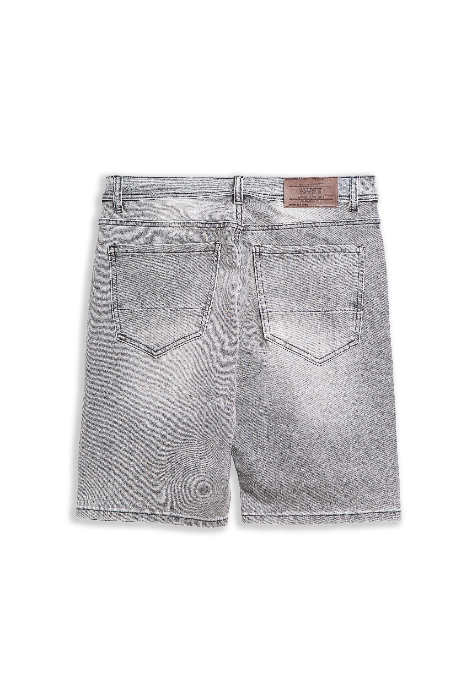 BERMUDA GRIS WASHED GREY DENIM SHORT