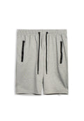 BERMUDA  GRIS ZIP POCKET PLAIN SHORT