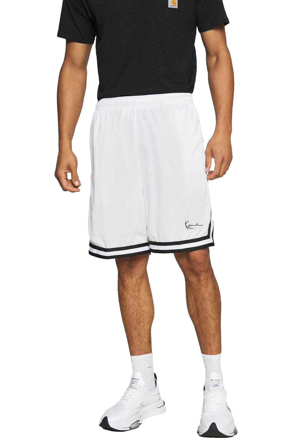 BERMUDA KARL KANI BLANCA SMALL SIGNATURE MESH SHORT