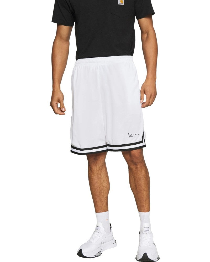 BERMUDA KARL KANI BLANCA SMALL SIGNATURE MESH SHORT