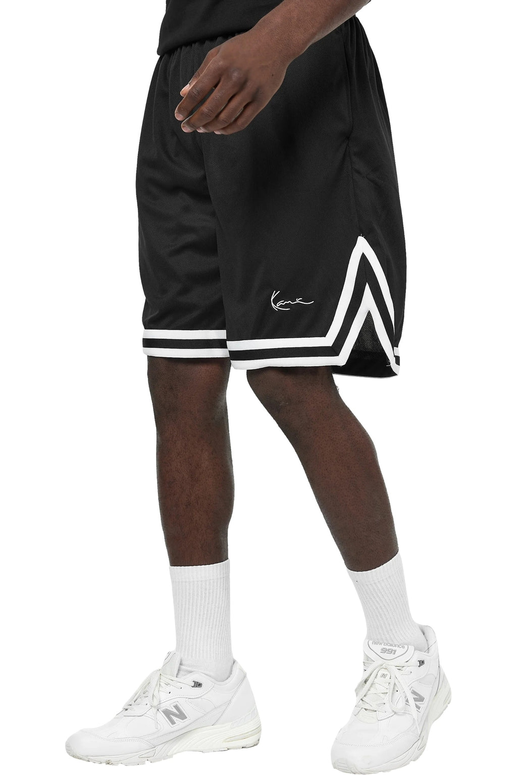 BERMUDA KARL KANI NEGRA SMALL SIGNATURE MESH SHORT