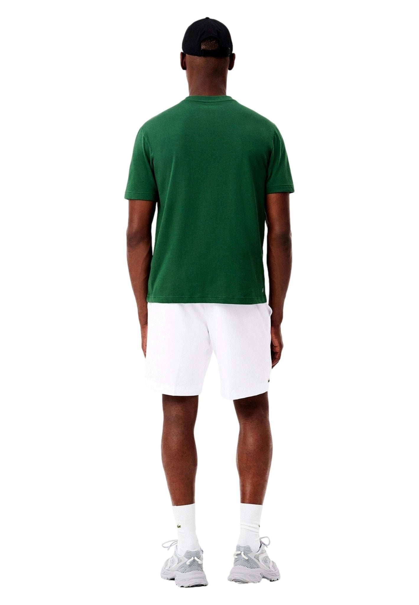 BERMUDA LACOSTE BLANCA RHOMBUS TAFFETA TENIS SHORT - AREA ZERO