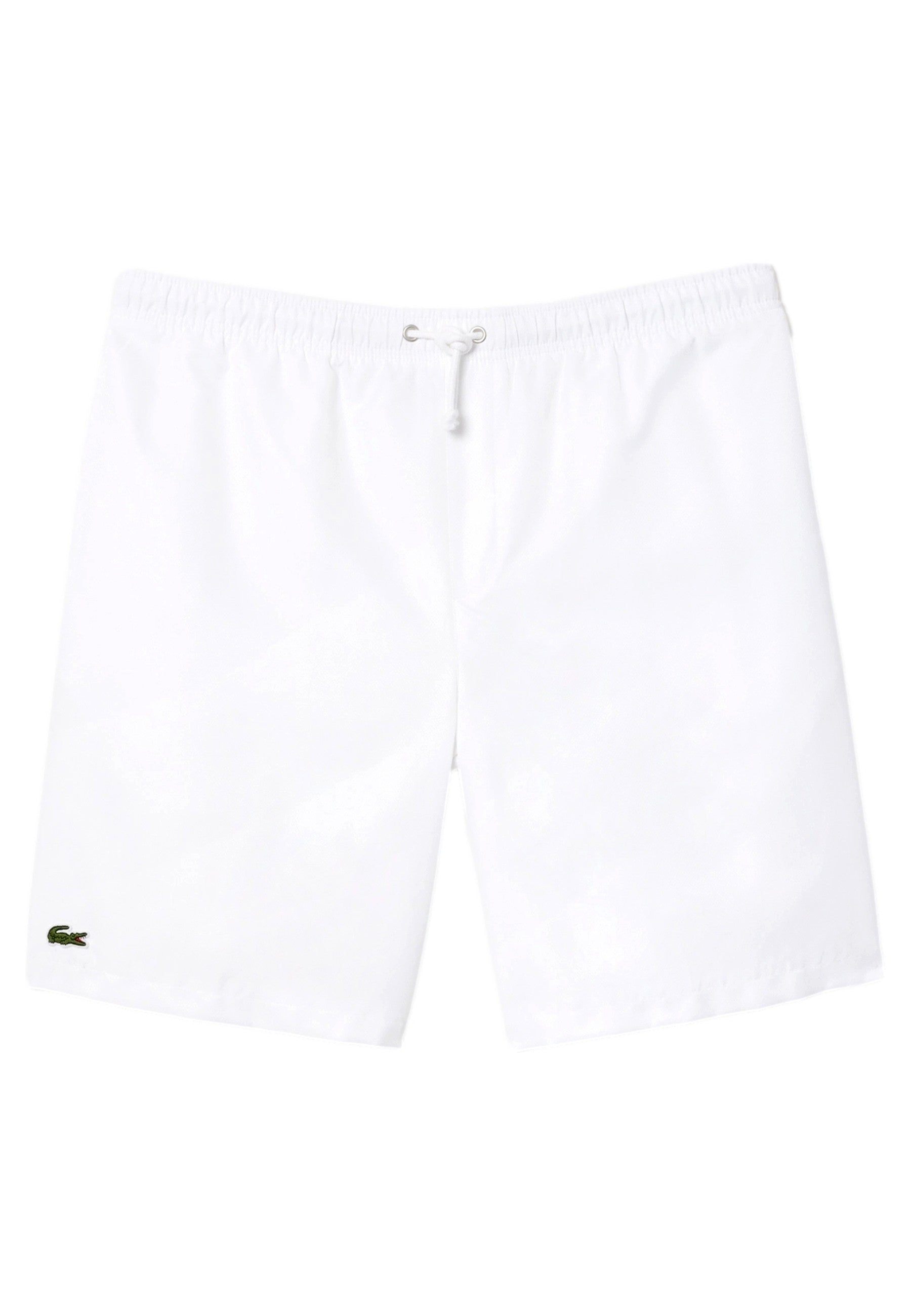 BERMUDA LACOSTE BLANCA RHOMBUS TAFFETA TENIS SHORT