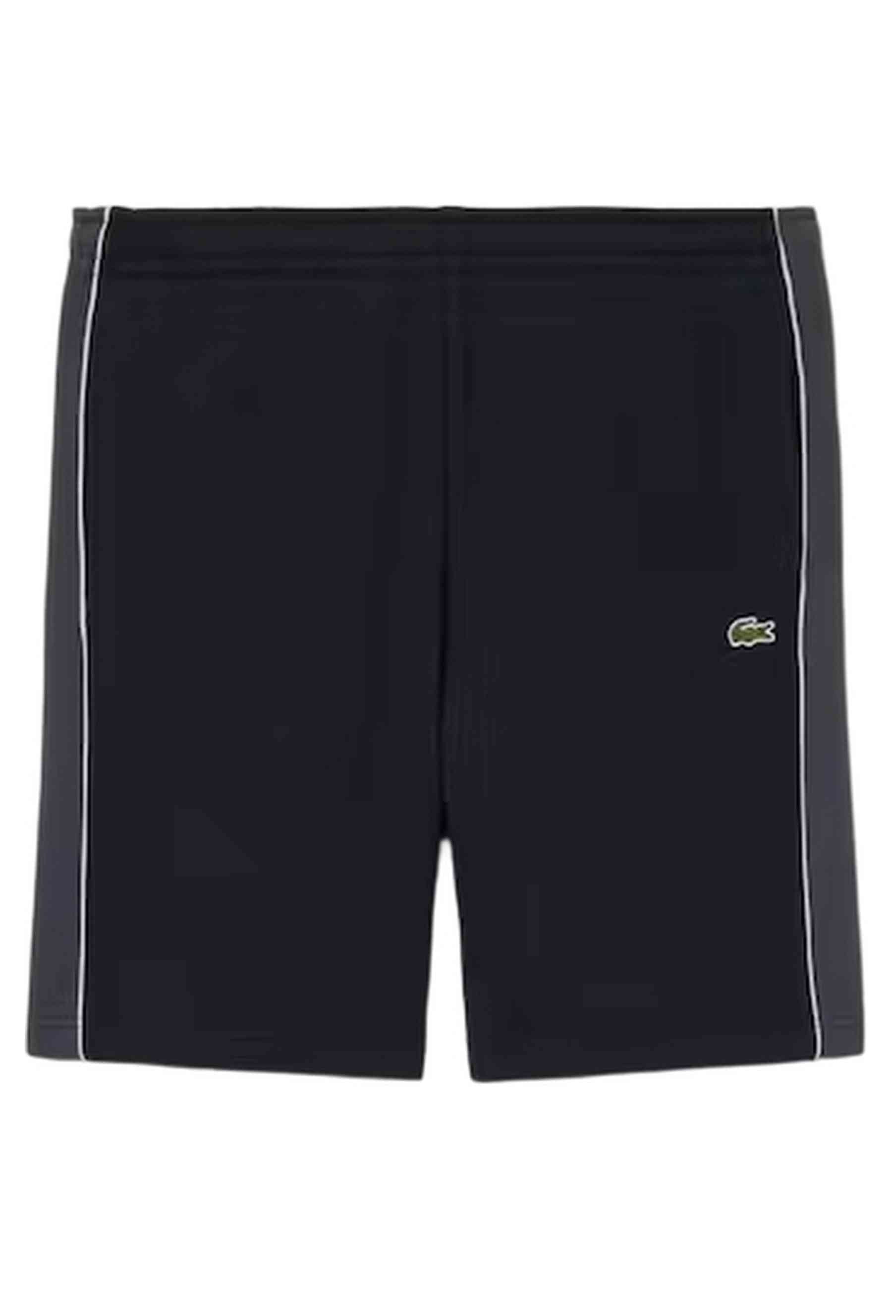 BERMUDA LACOSTE NEGRA REGULAR COLOURBLOCK FLEECE SHORT