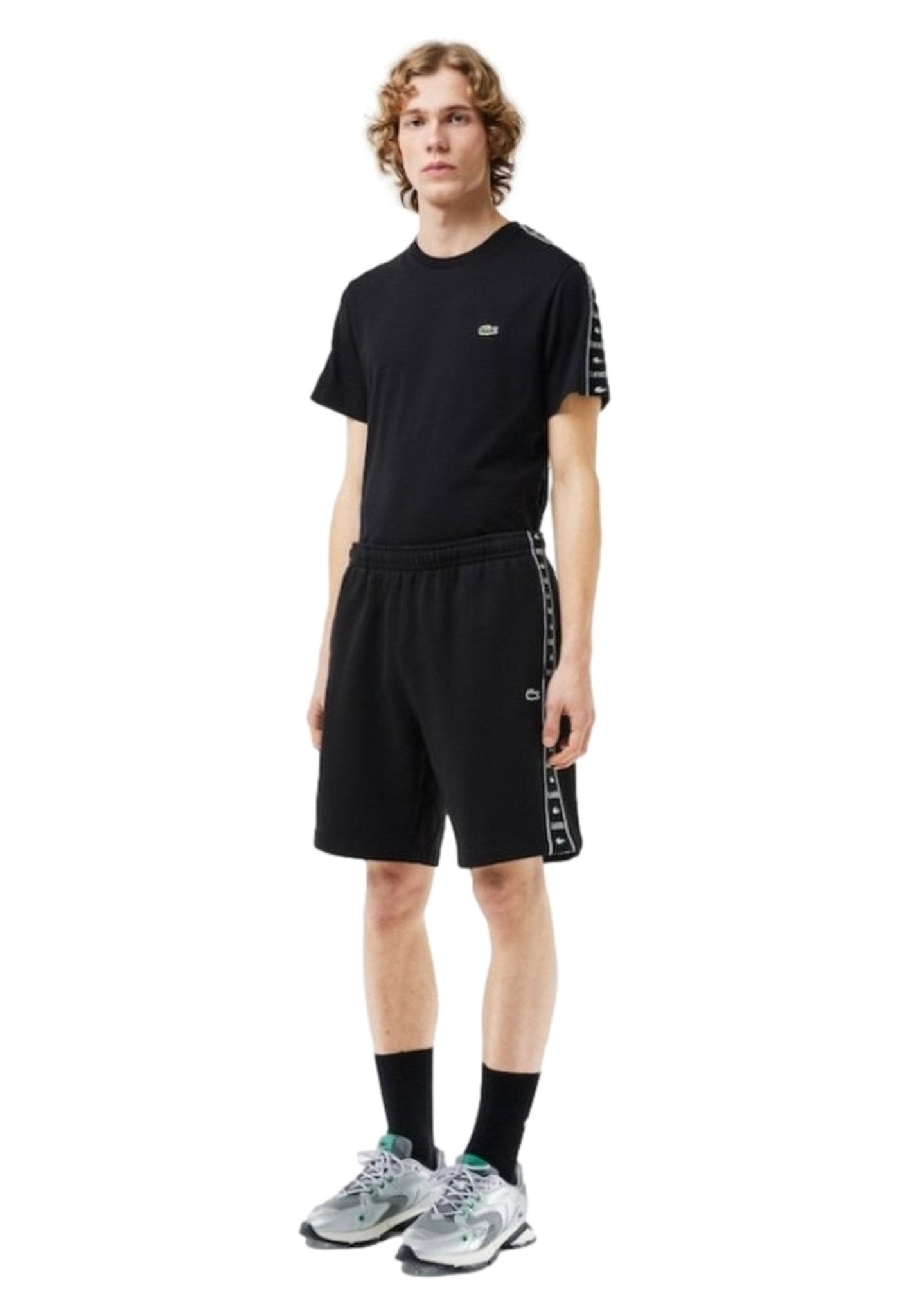 BERMUDA LACOSTE NEGRA TAPPERED SHORT - AREA ZERO