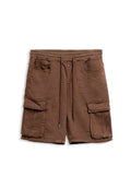 BERMUDA MARRON SIDE POCKETS WAIST BAND SHORT