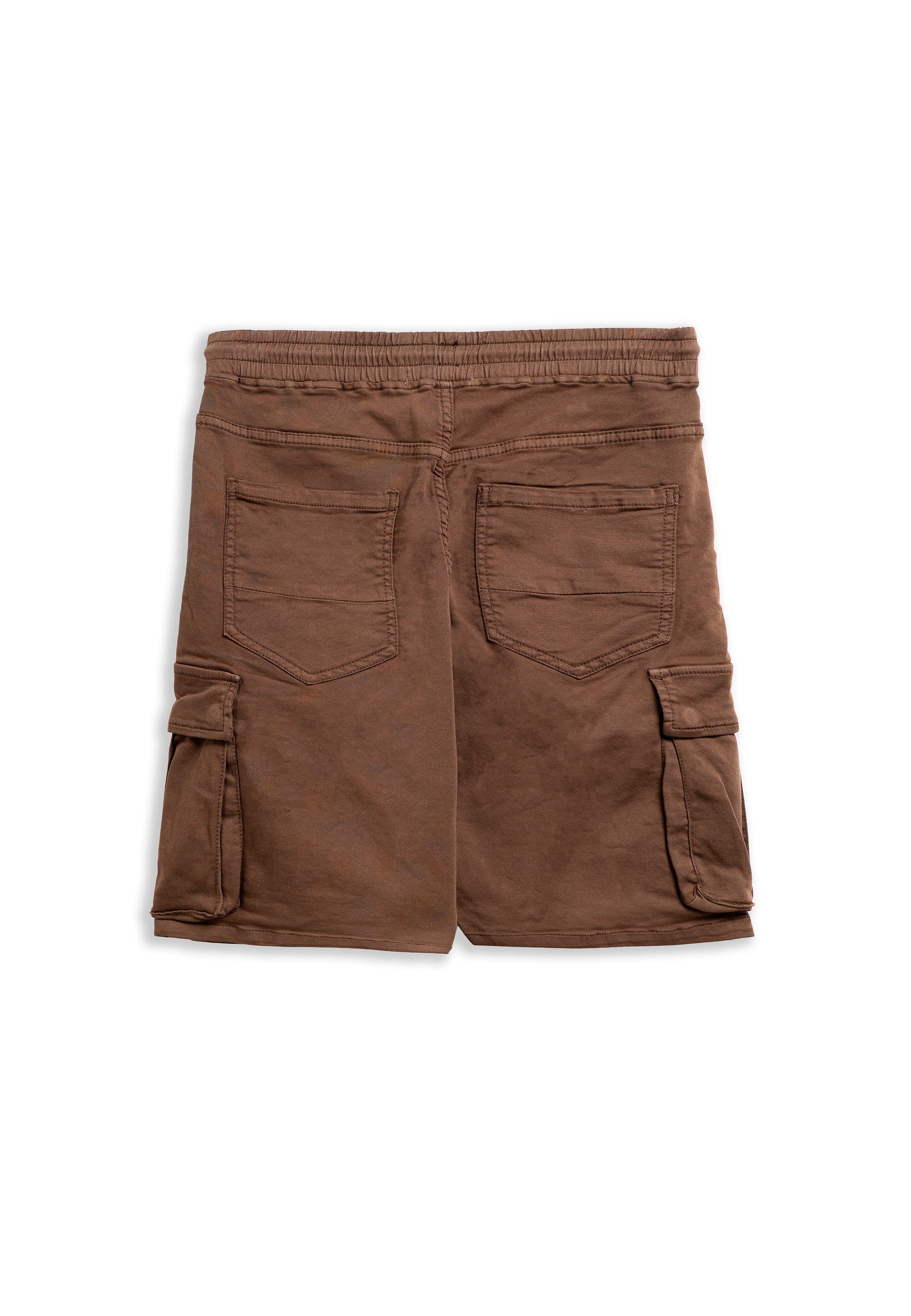 BERMUDA MARRON SIDE POCKETS WAIST BAND SHORT