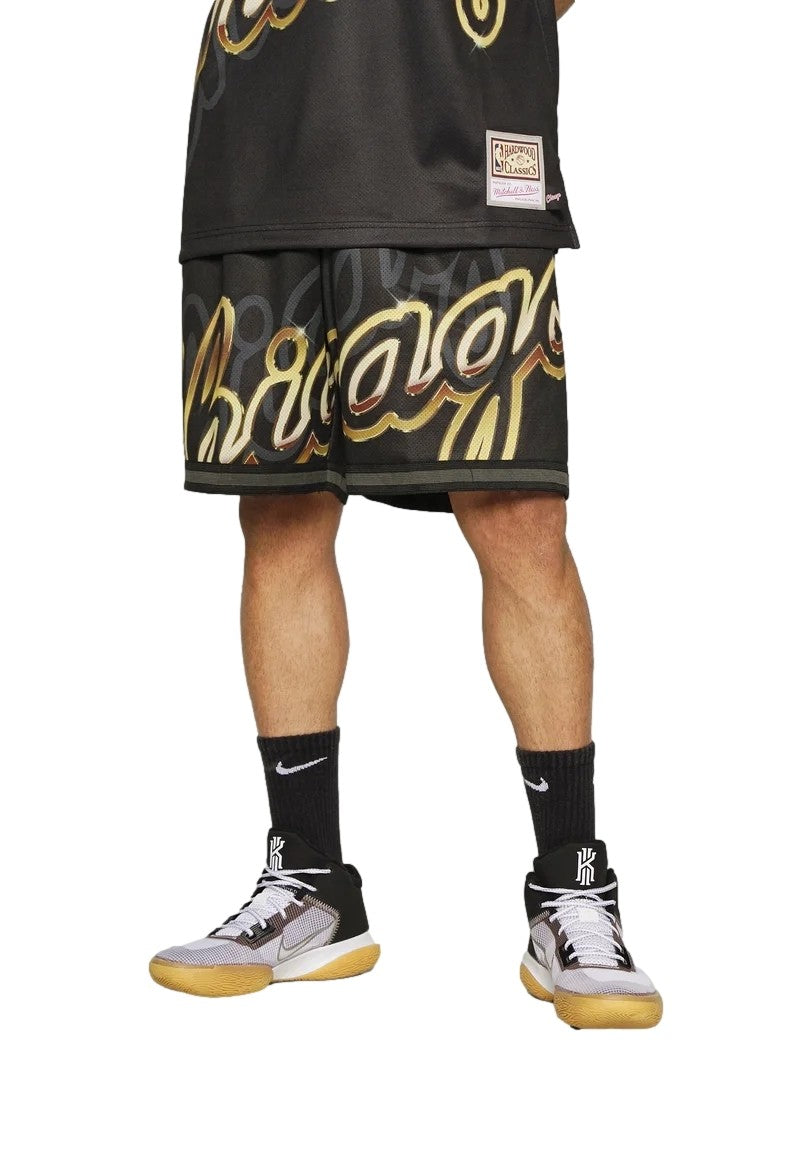 BERMUDA MITCHELL & NESS NEGRA BULLS BIG FACE 4.0 SHORT