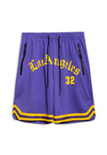 BERMUDA  MORADA LOS ANGELES 32 FRONT LOGO PANT