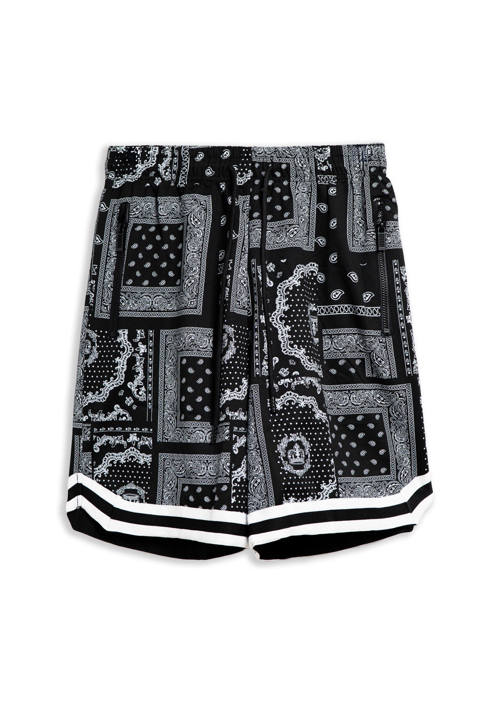 BERMUDA NEGRA BANDANA PAISLEY SHORT